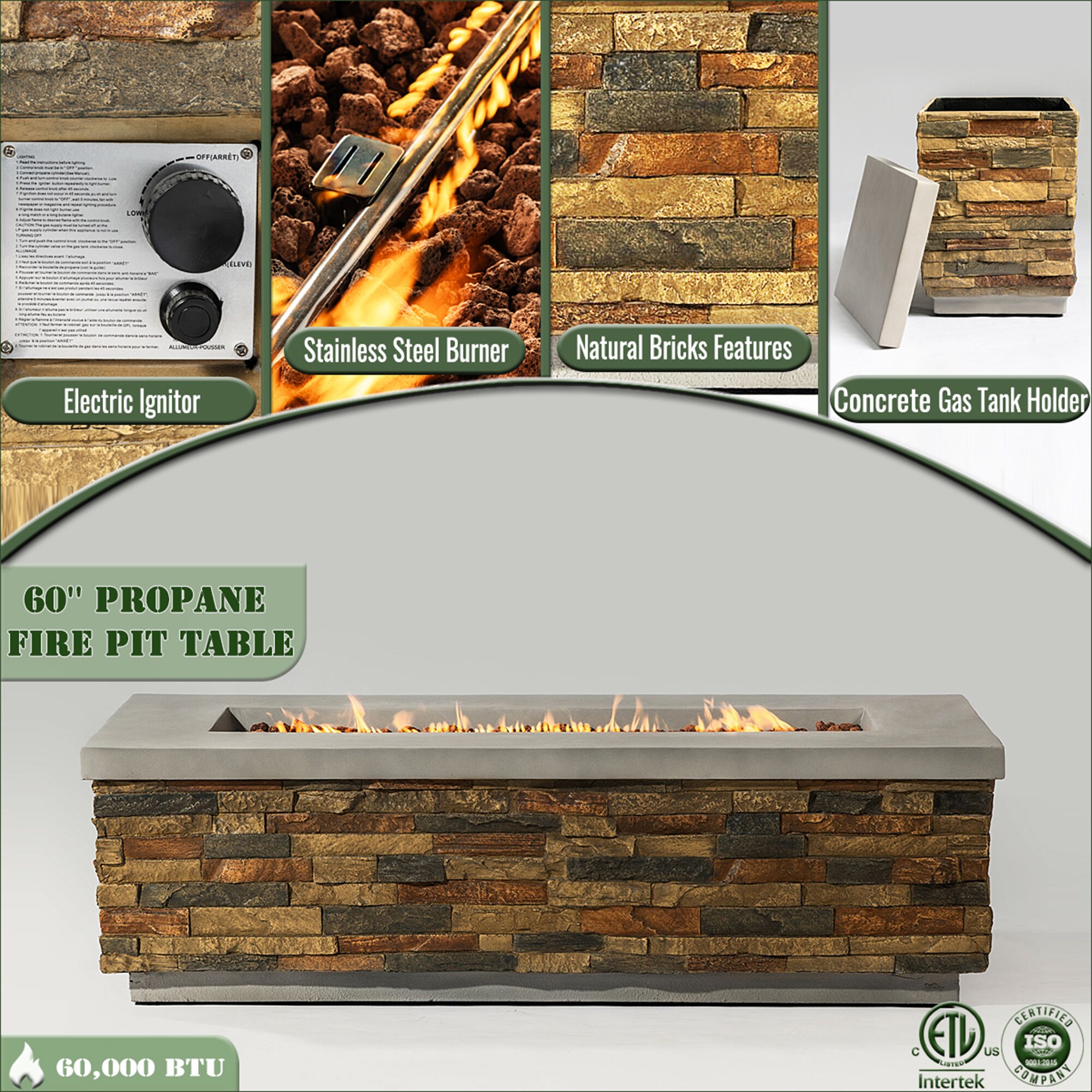 SINOFURN SYA640124BN Outdoor-Gas-Firepits - View #3