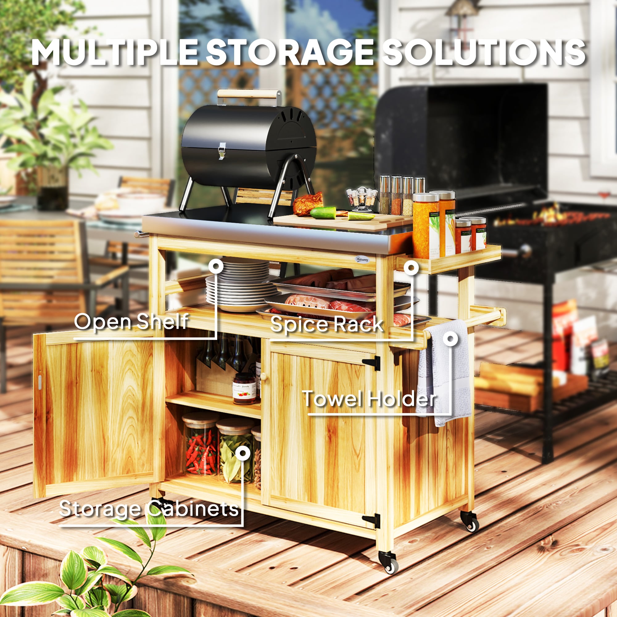 Anysun AS-PPPSM02080-K0 Grill-Carts-Grill-Stands - View #14