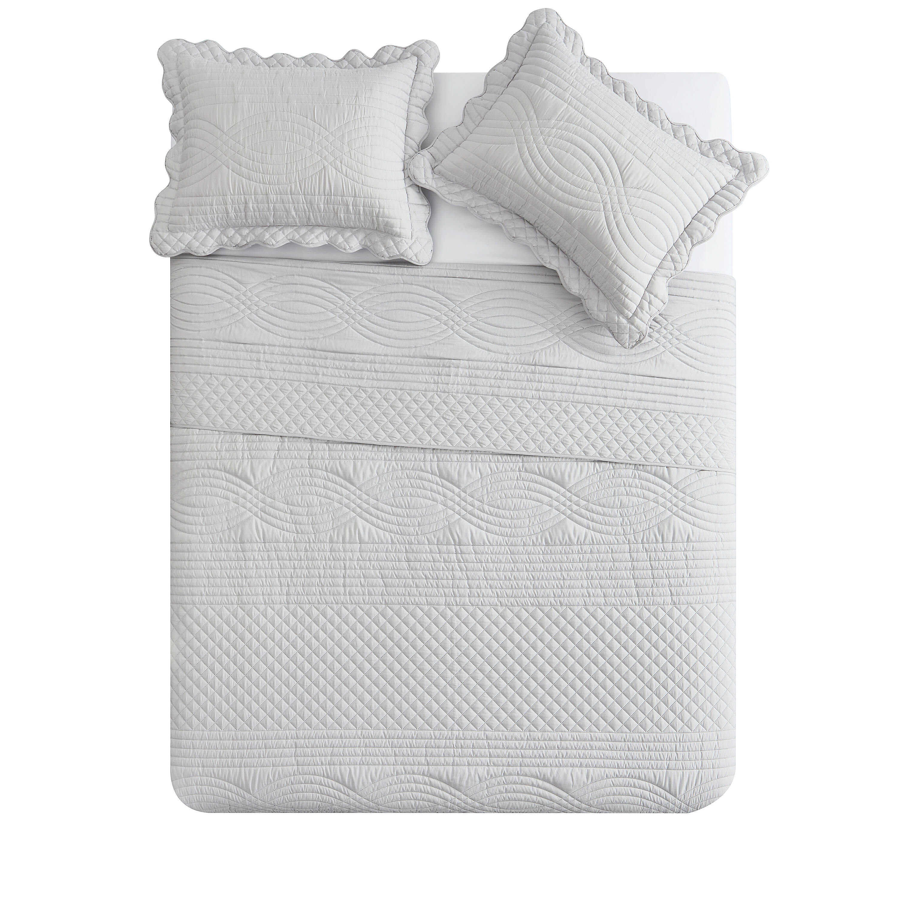 VCNY Home S4P3QTFUQUINGREY bedding - View #3