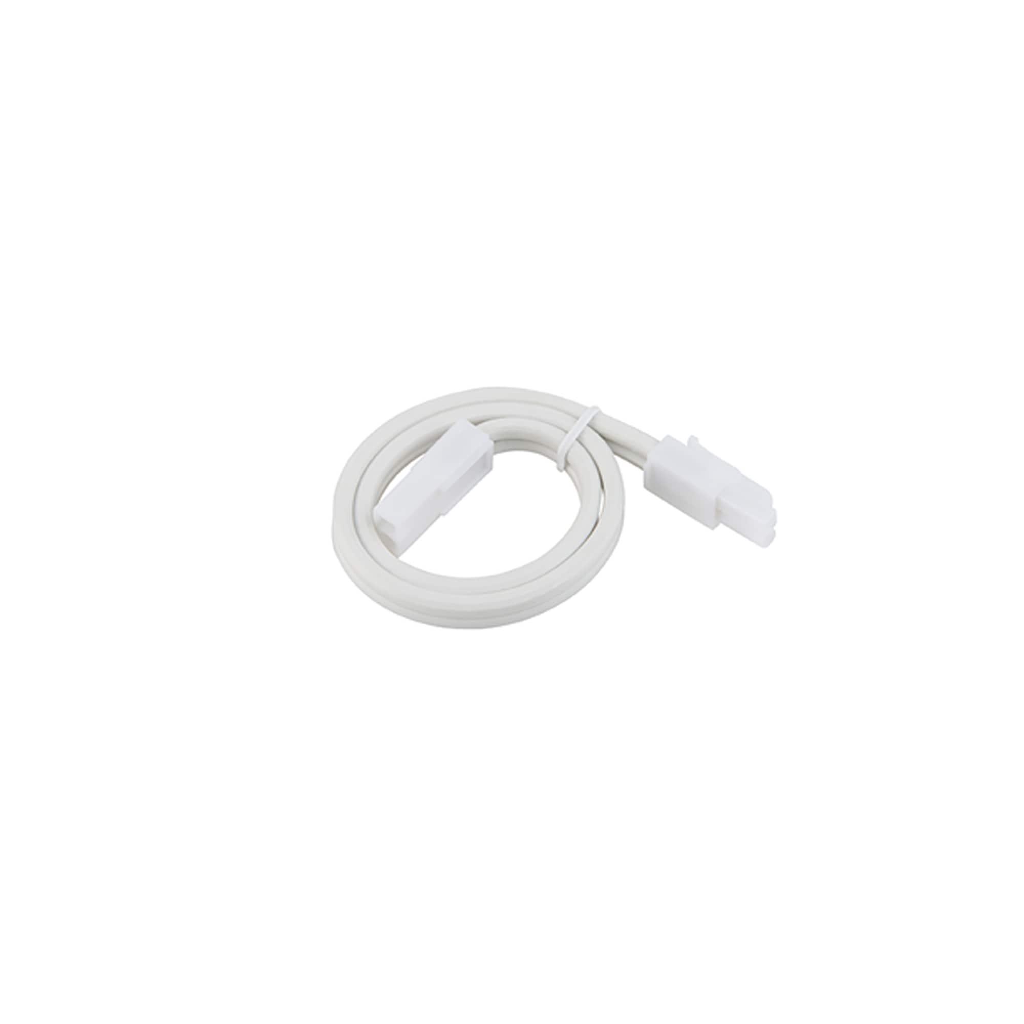 12-inch White Extension Joiner Cable for Puck Lights