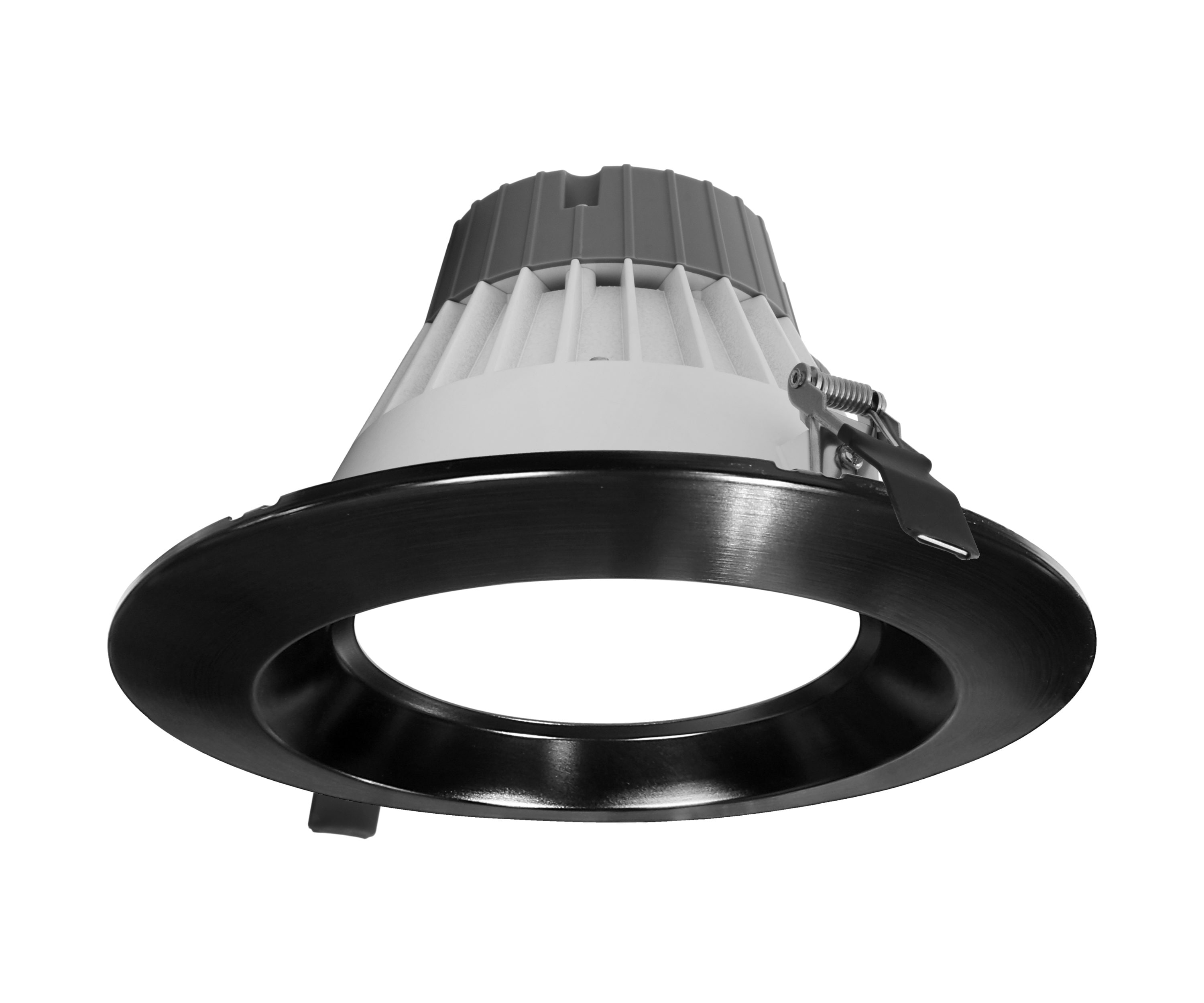 Nicor Lighting CLR82SWRVS9BK CLR8 Select 8-in LED Remodel or new construction Black Airtight IC Open Canless Recessed Light Kit