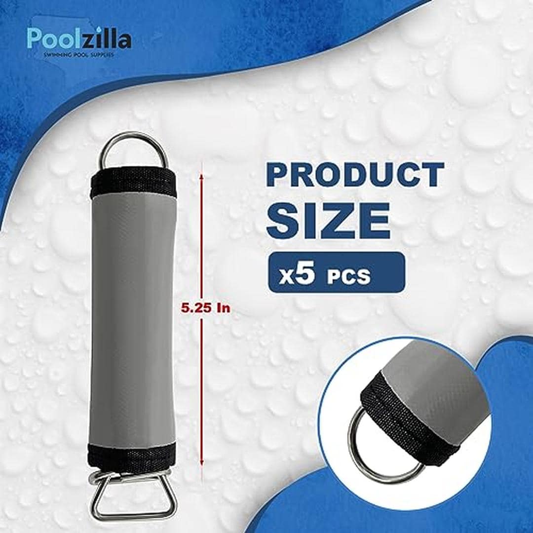 Poolzilla SW-H&L-GRAY-5PK Pool-Covers - View #2