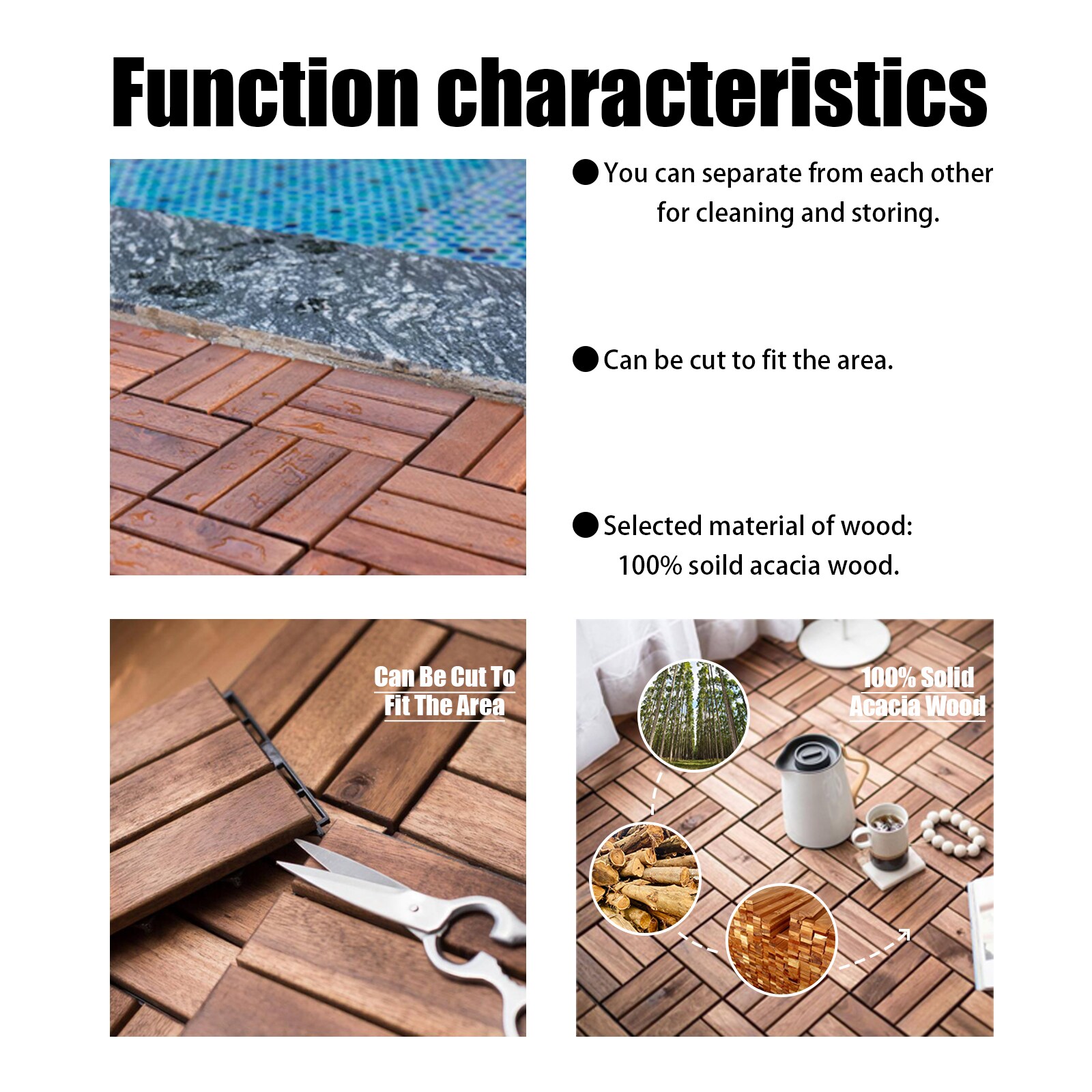 RUNNEN Decking, outdoor, brown stained, 9 sq feet - IKEA