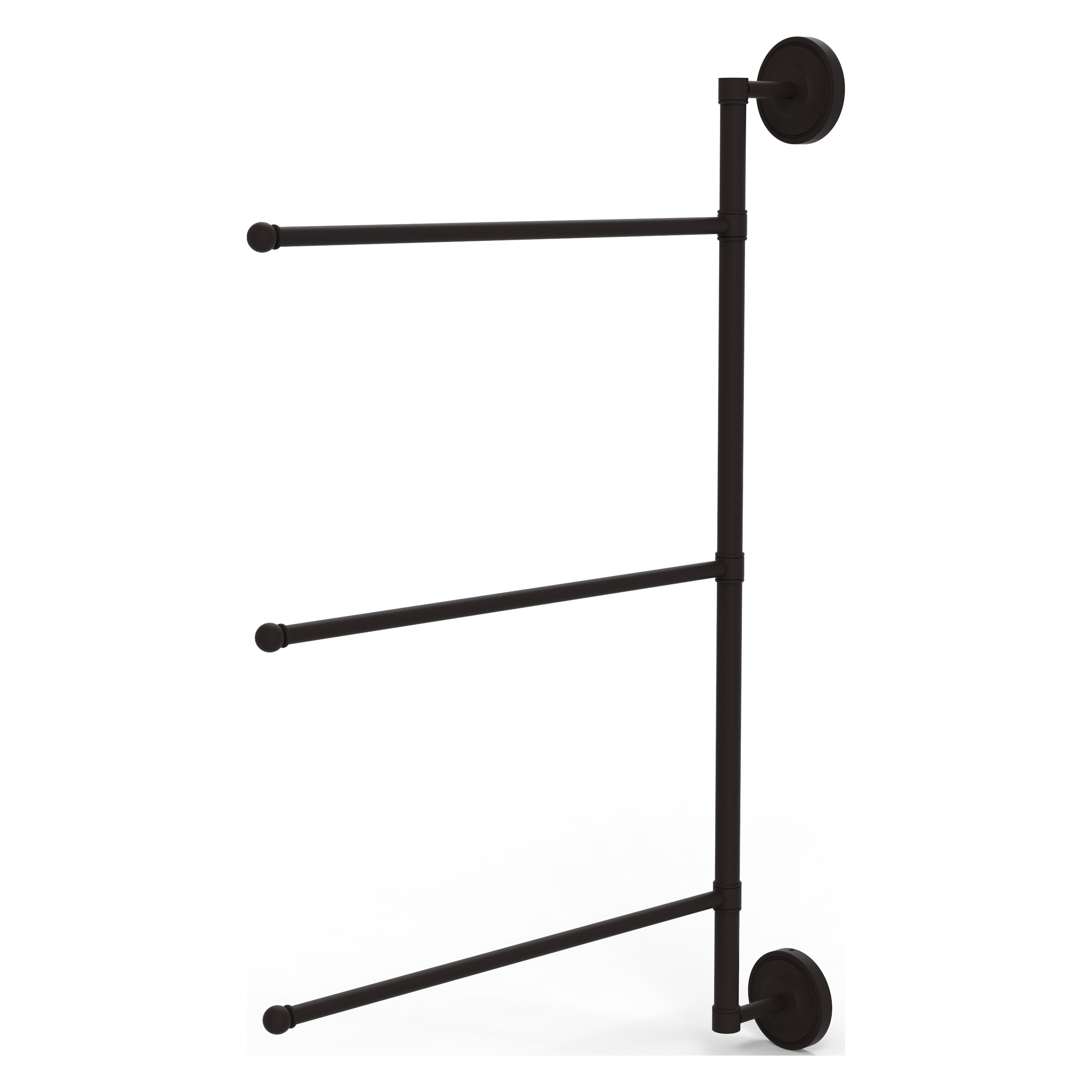 Oil-Rubbed Bronze Triple Arm Wall Mounted Towel Bar