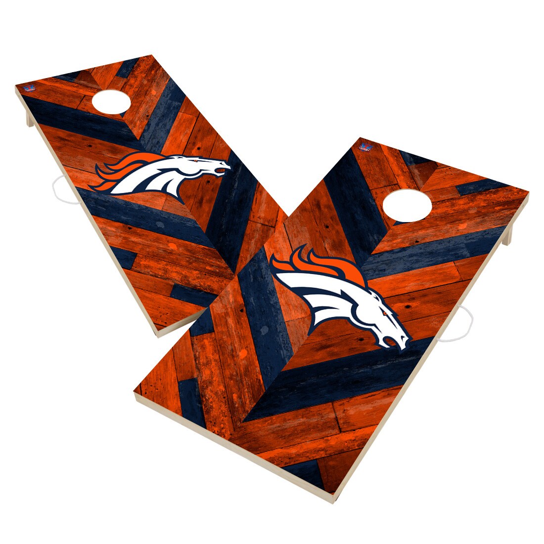 NFL Denver Broncos Herringbone Cornhole Set Multi