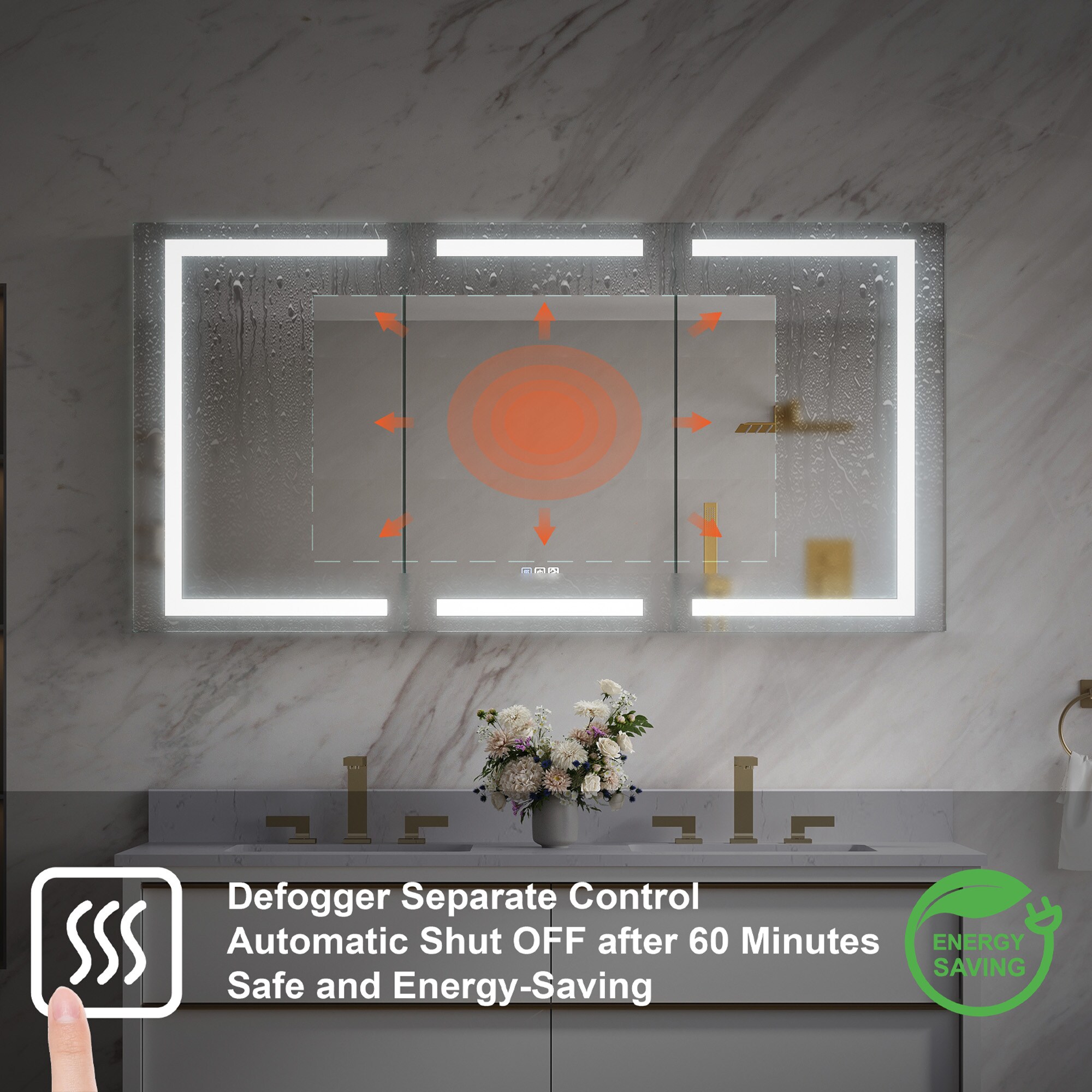 Forclover MEAM-12M6030LRMC Bathroom-Medicine-Cabinets - View #4