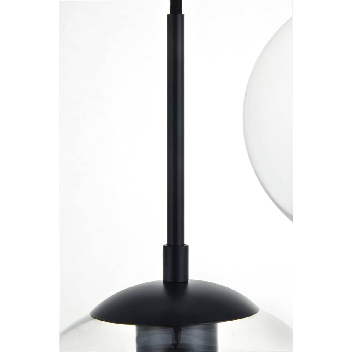 Elegant Lighting Living District LD2236BK Baxter 3 Light 36 inch Black ...