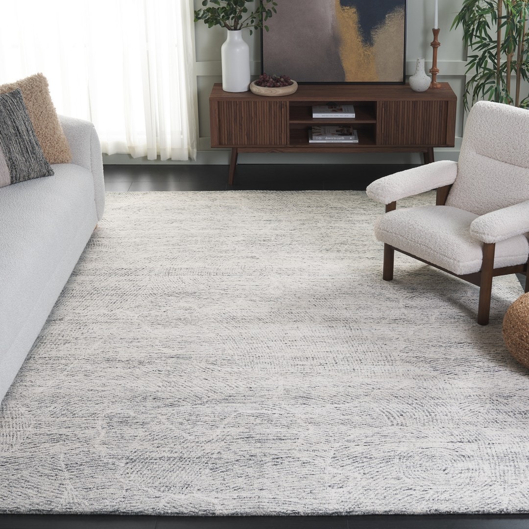  Metro 999 Dark Gray/Ivory Solid / Tonal 10ft x 14ft Large Rectangle Rug