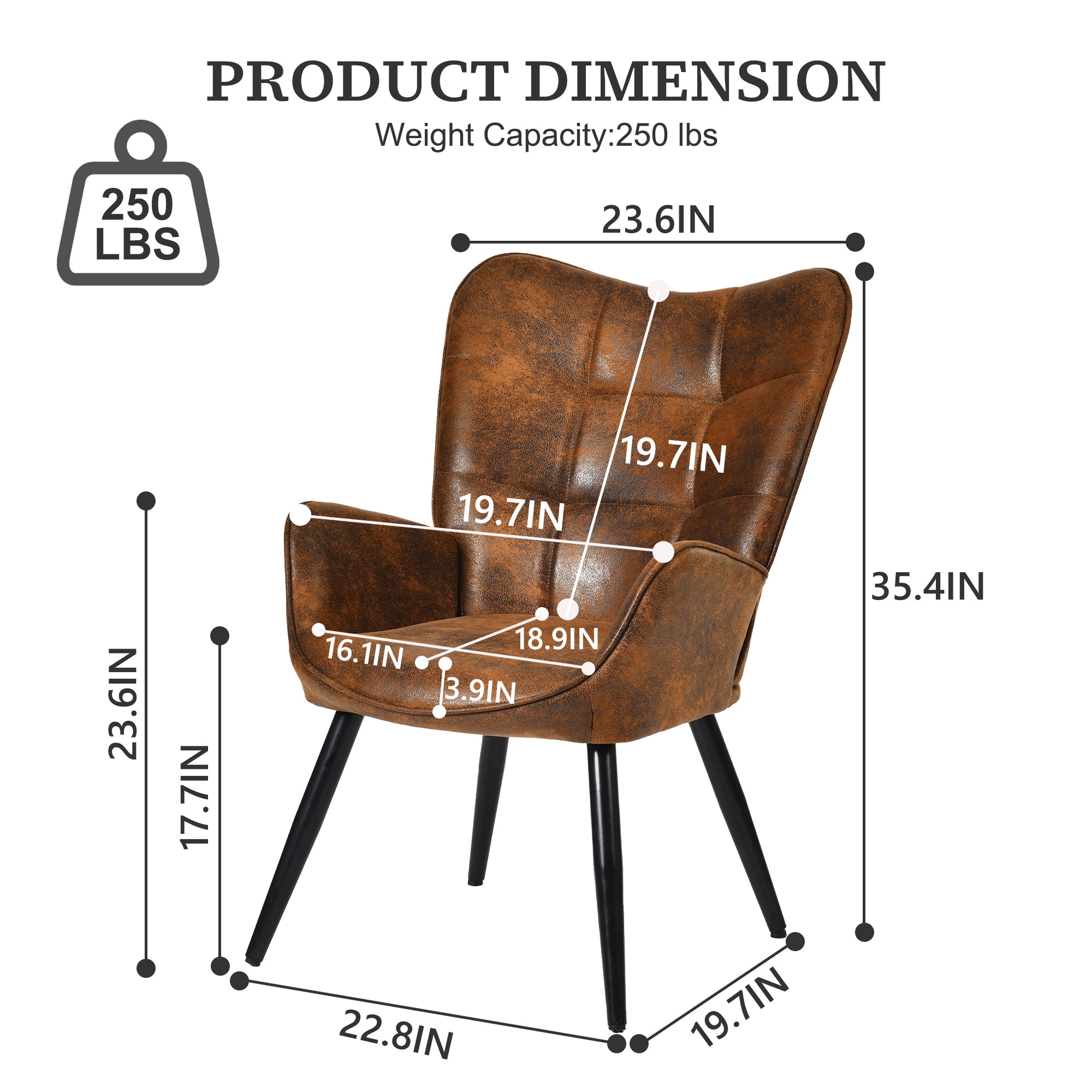 Homy Casa KAN WALNUT Office-Chairs - View #3