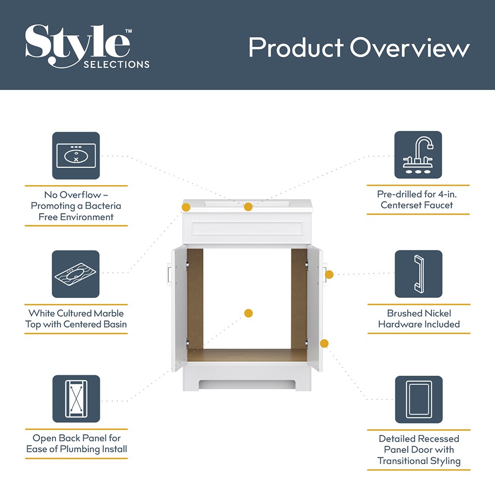 Style Selections C51124 Bath-Vanity-Combo - View #5