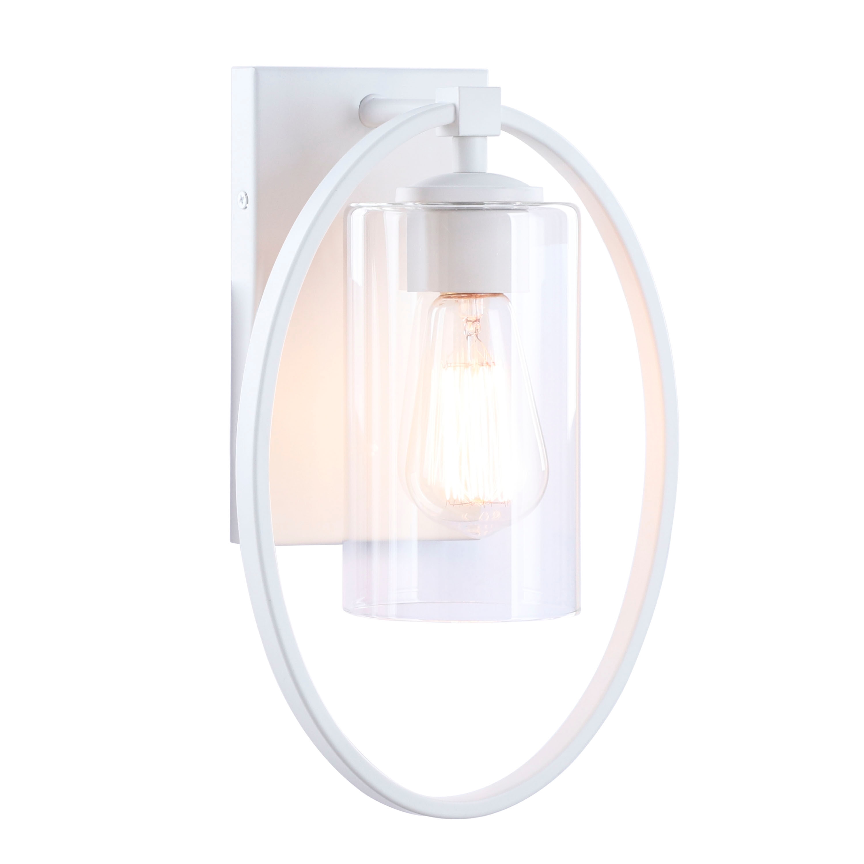 Aspen Creative Corporation 62709-03-1 8.25-in 1 -Light Matte White Transitional Vanity light