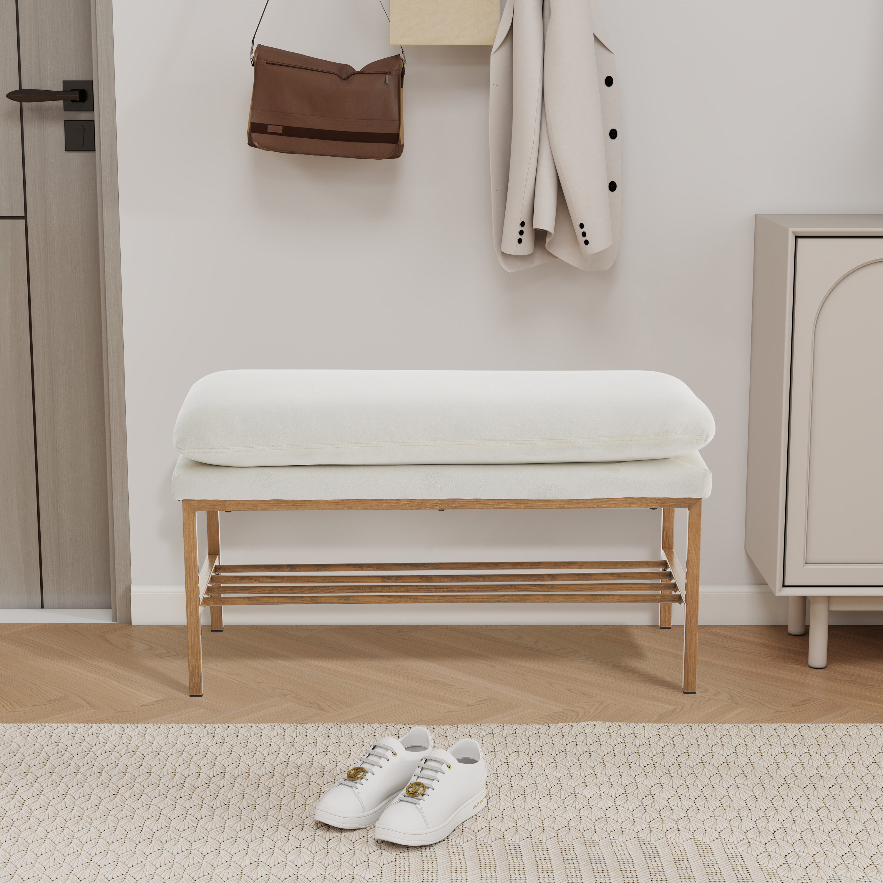Hrinhom HC-W4107-BEIGE bench - View #2