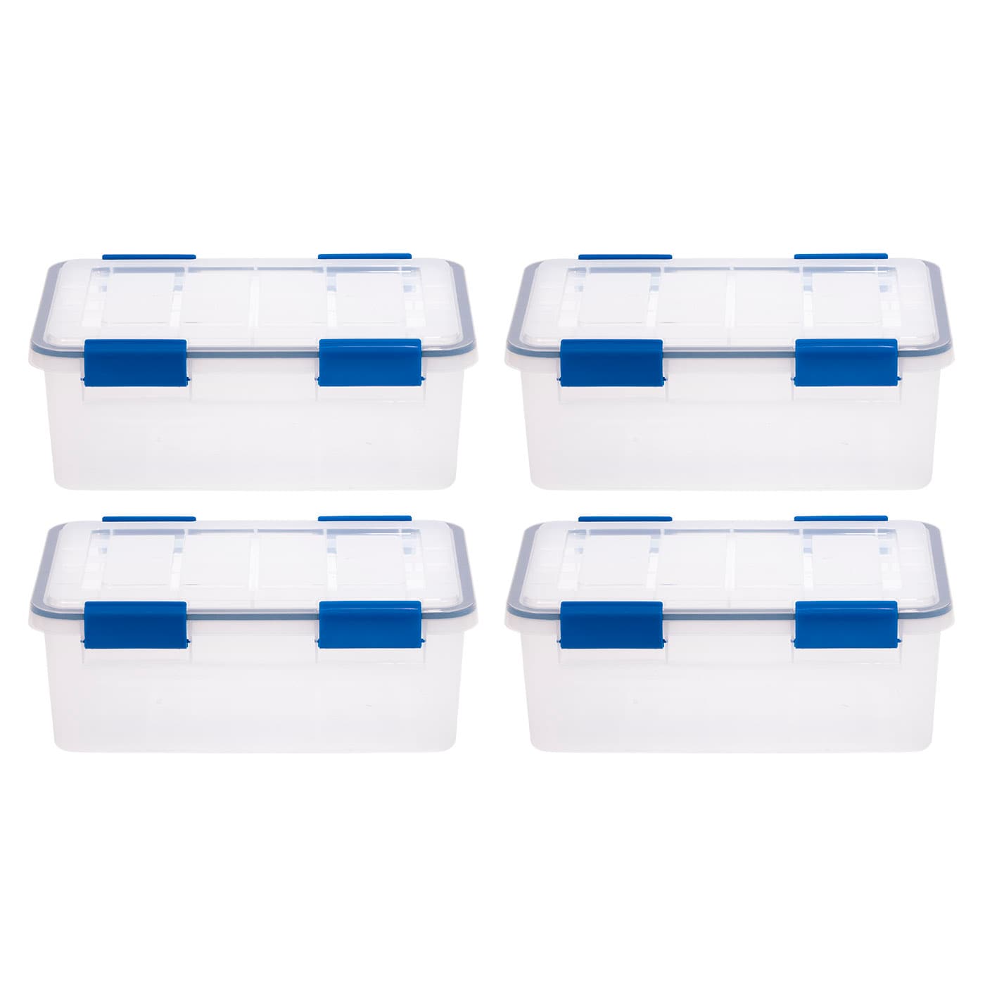 set of 4 storage boxes boxes with lid IRIS stacking boxes 'Multi Box', 
