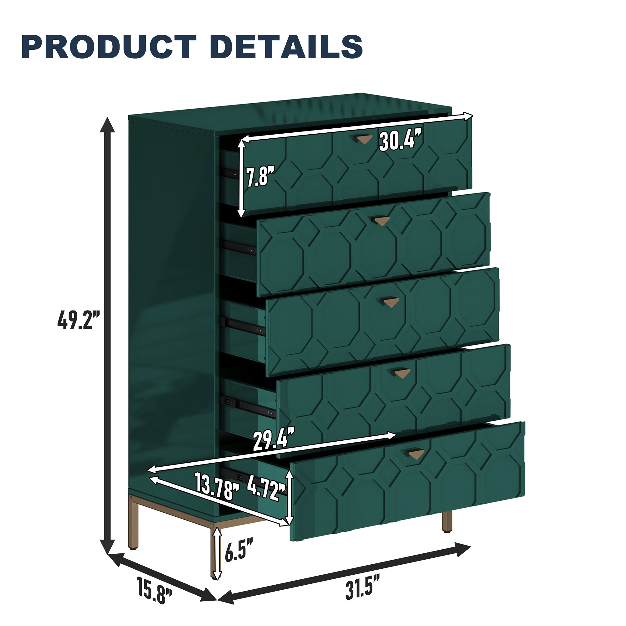 Clihome WM-MF-34ANGR chests - View #11