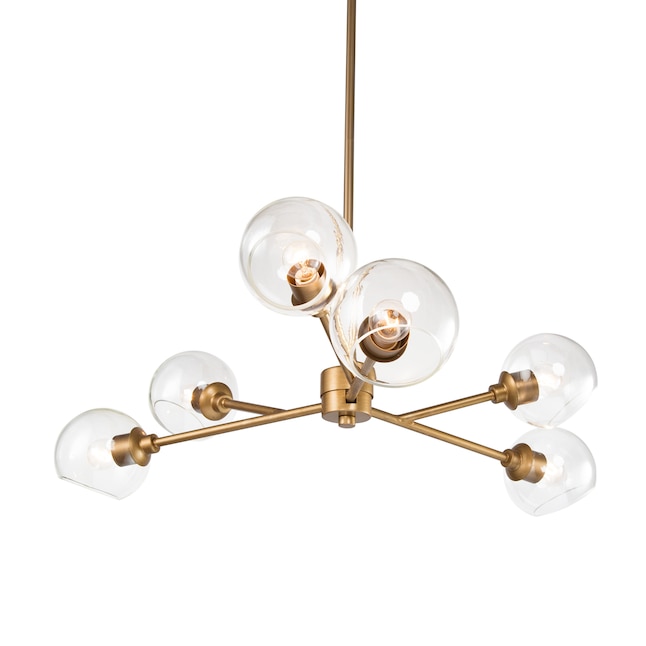 Lnc Ellan 6 Light Large Gold And Mouth, Extra Large Commercial Chandeliers