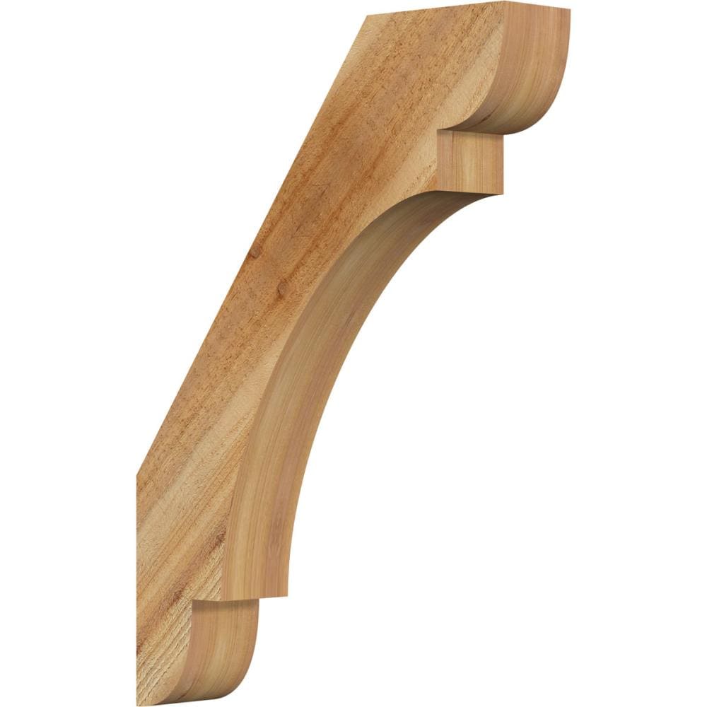 Ekena Millwork BRC04X20X28OLY00RWR 4-in x 20-in x 28-in Western Red Cedar Unfinished Wood Olympic rough sawn
