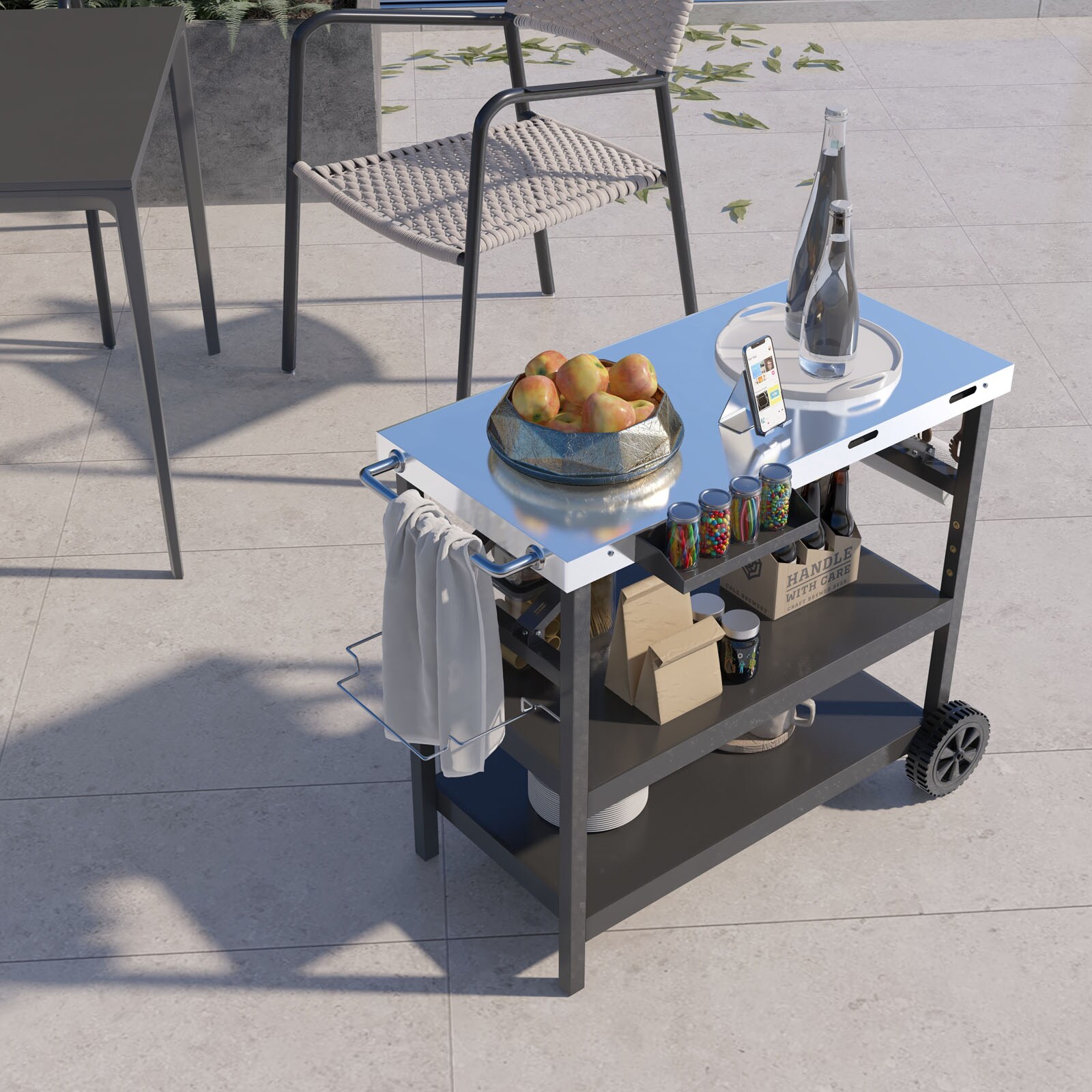Slickblue D-CO-KB21801PN Grill-Carts-Grill-Stands - View #2