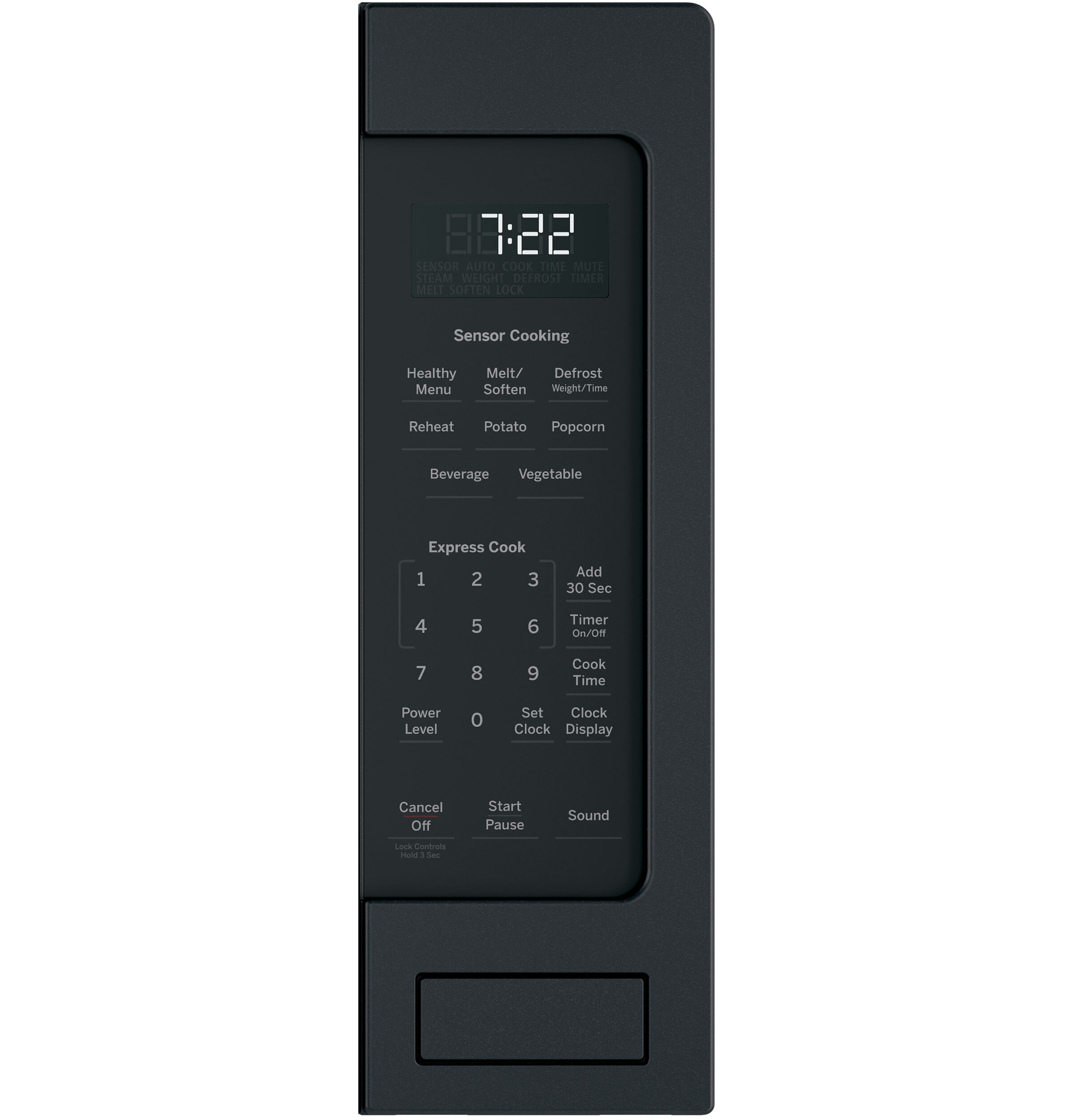GE Profile 2.2-cu ft 1100-Watt Countertop Microwave (Black Slate 