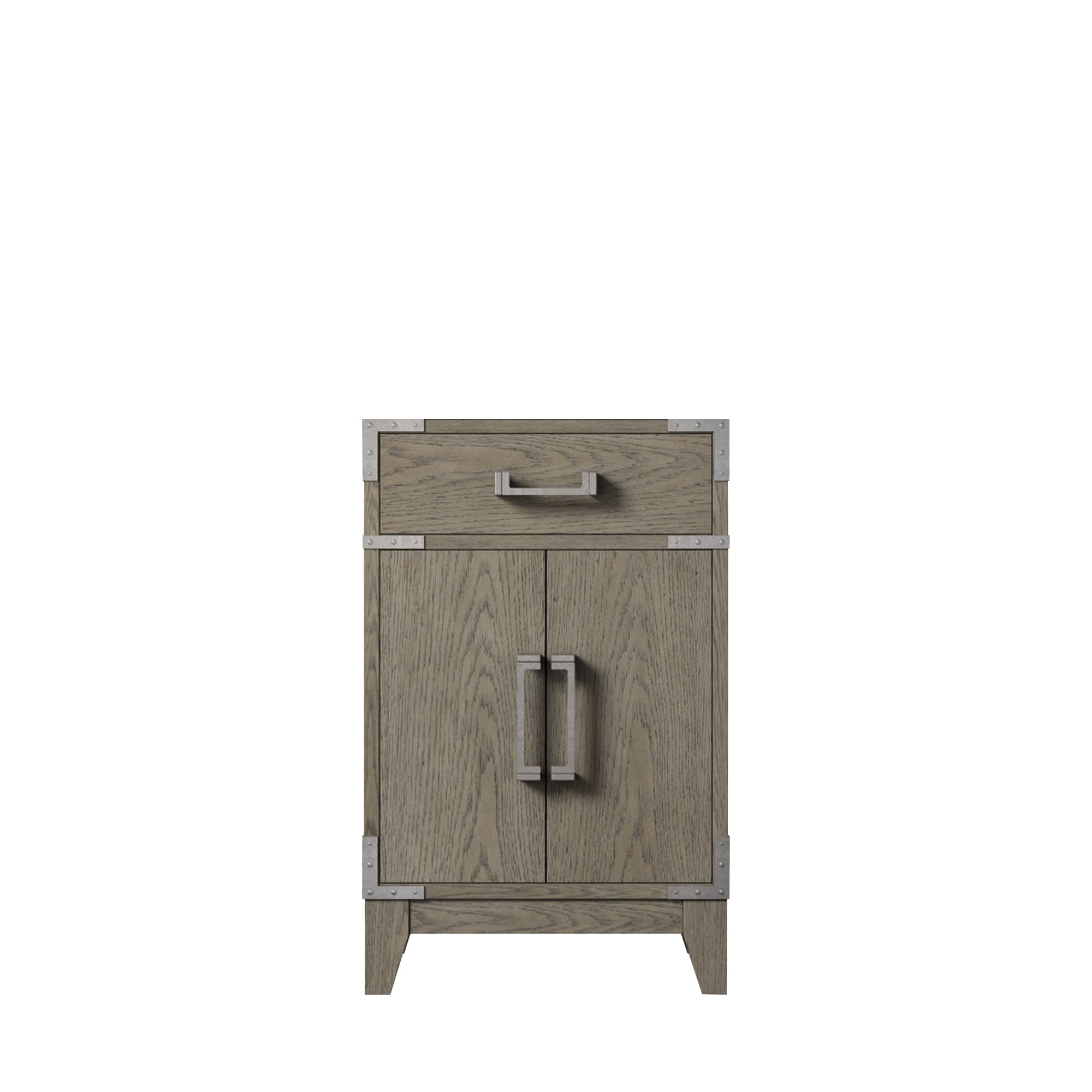 Lexora LVW20SR000 Wilton 20-in Grey Oak Bathroom Vanity Base Cabinet without Top