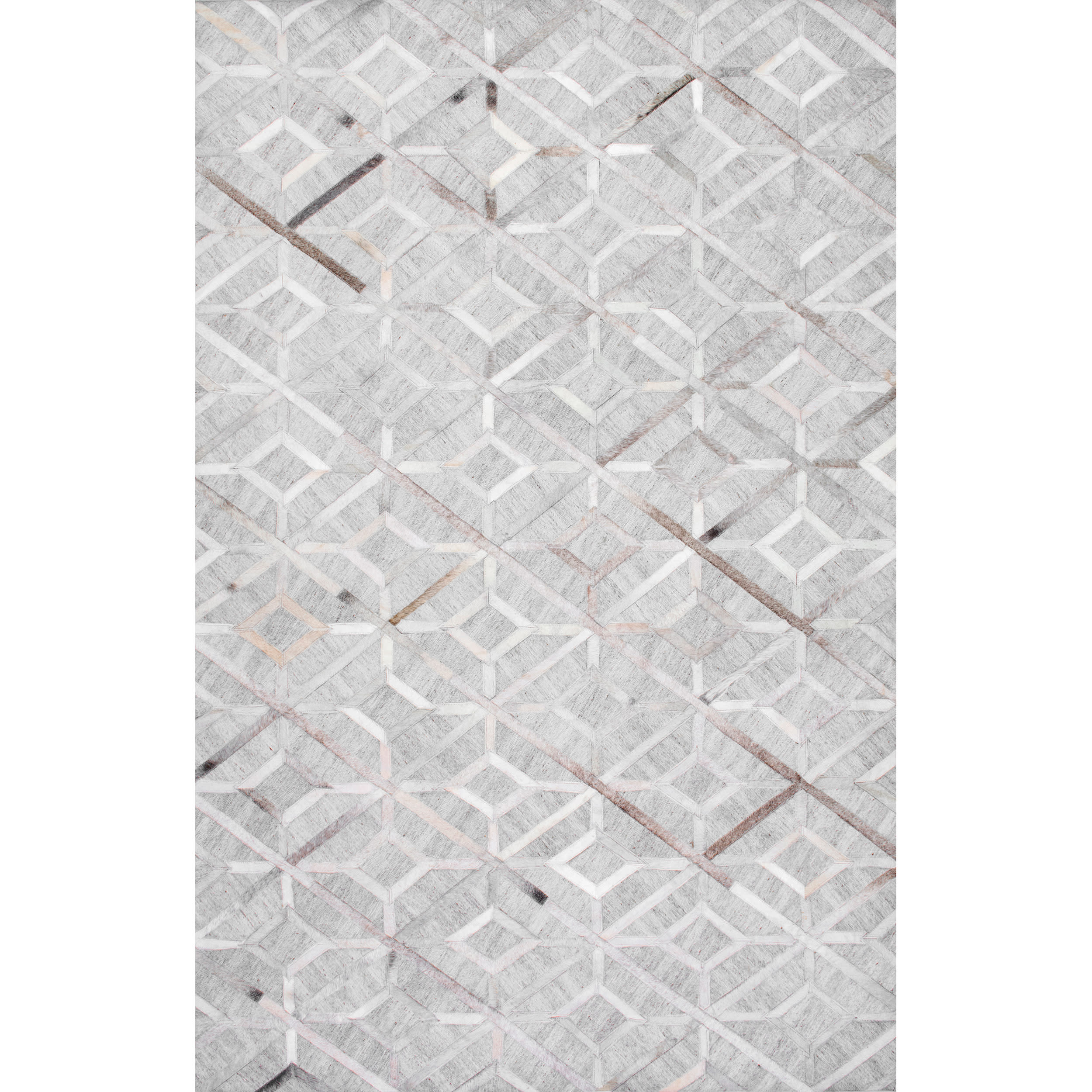 nuLOOM TXAL02A-S606 Chanda 6 x 6 (ft) Synthetic Gray Square Indoor Trellis Area rug