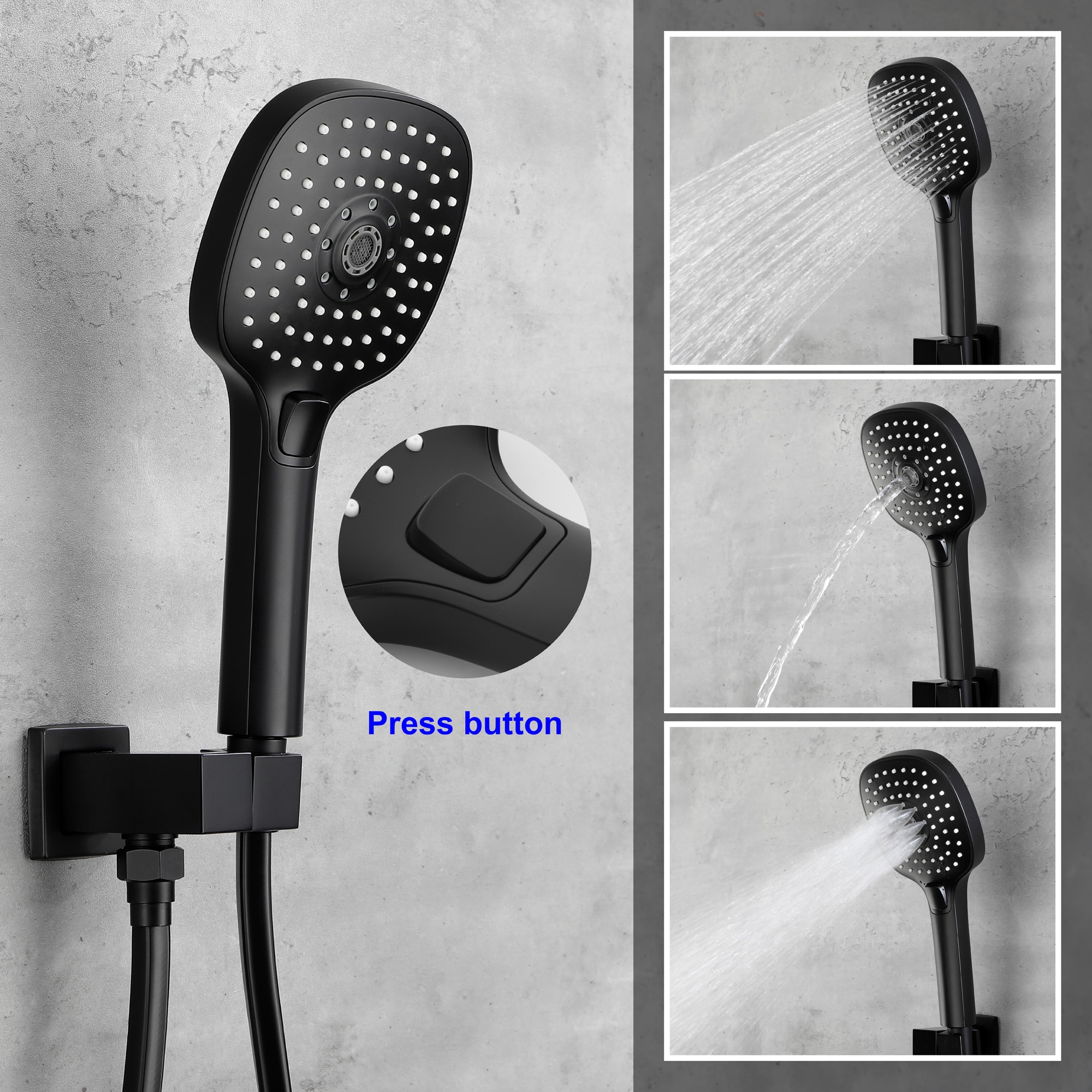 WELLFOR SPA-88015B Showerhead-Bar-Panels - View #5