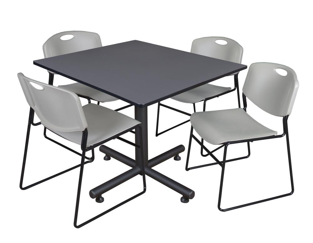 Regency TKB4848GY44GY Breakroom Gray 4-Person Training Table (48-in W x 29-in H)