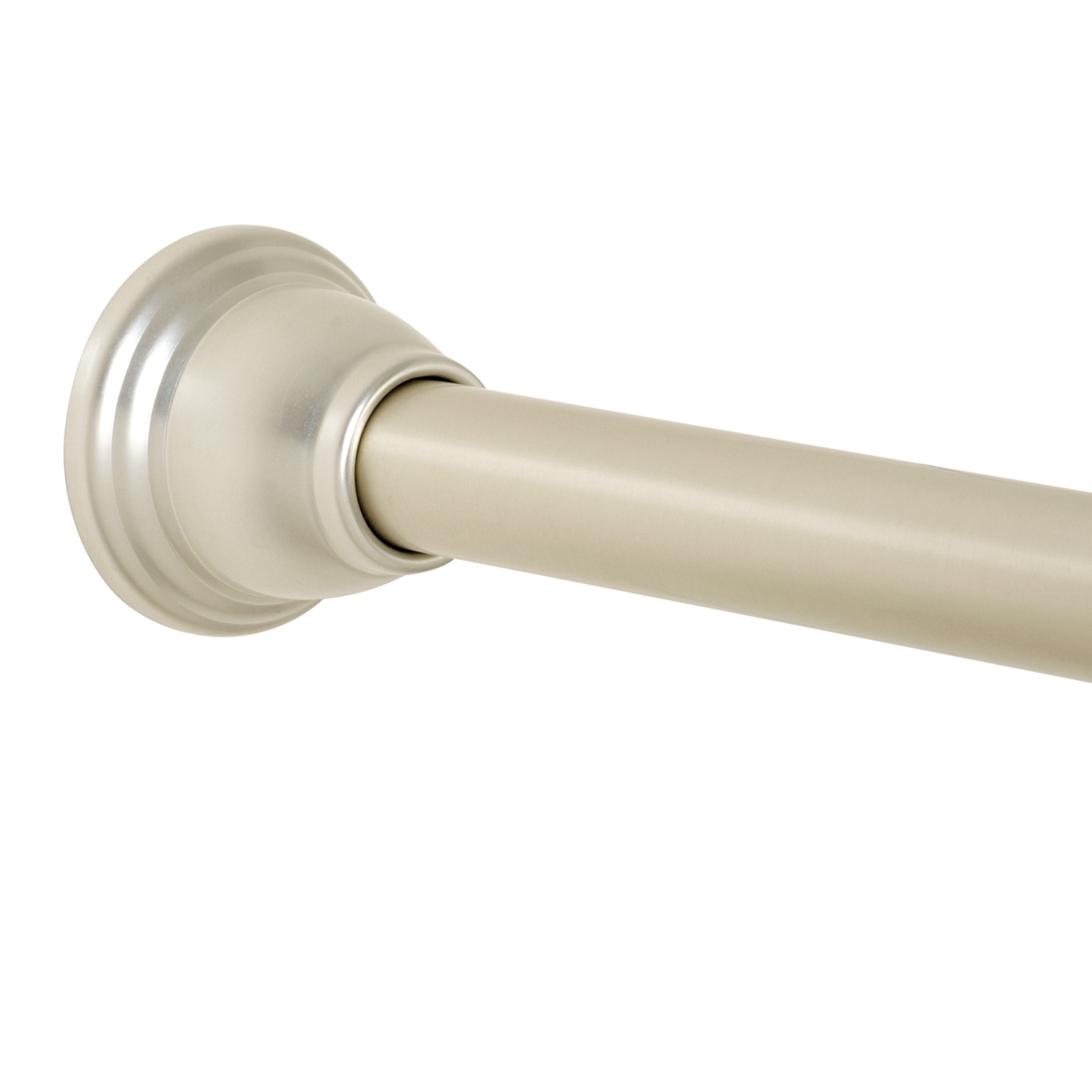 Zenna Home 44 In To 72 Satin Nickel, Shower Curtain Rod Longer Than 72 Inches