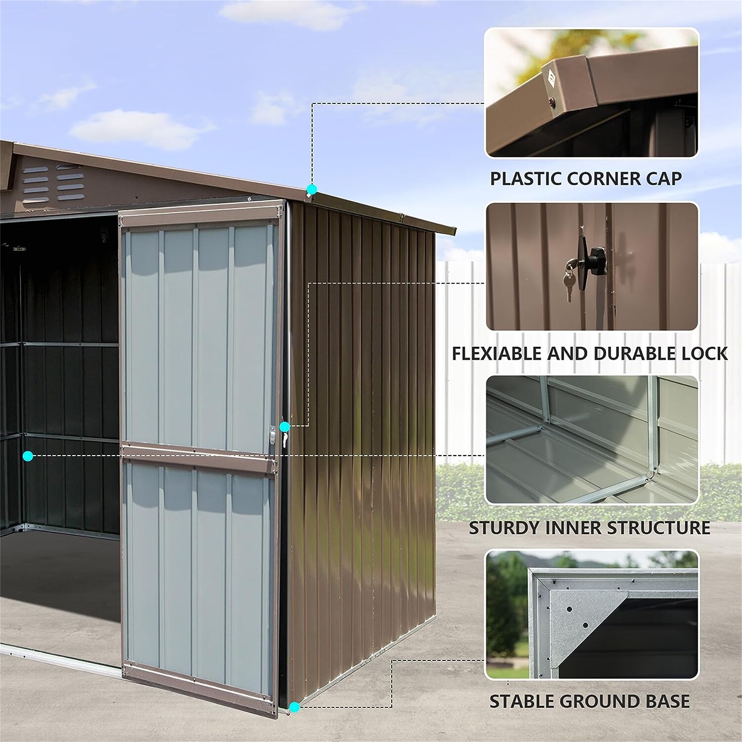 Mondawe MD-DM00039 Metal-Storage-Buildings-Sheds - View #6