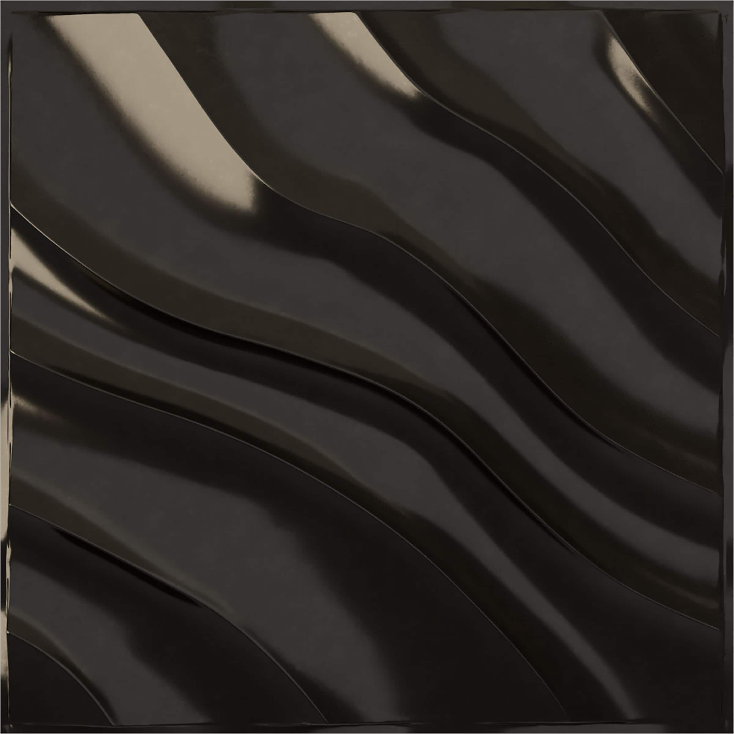 Ekena Millwork WP20X20MWECA 19-5/8-in x 19-5/8-in Embossed Paintable/Stainable Black PVC Wall Panel (