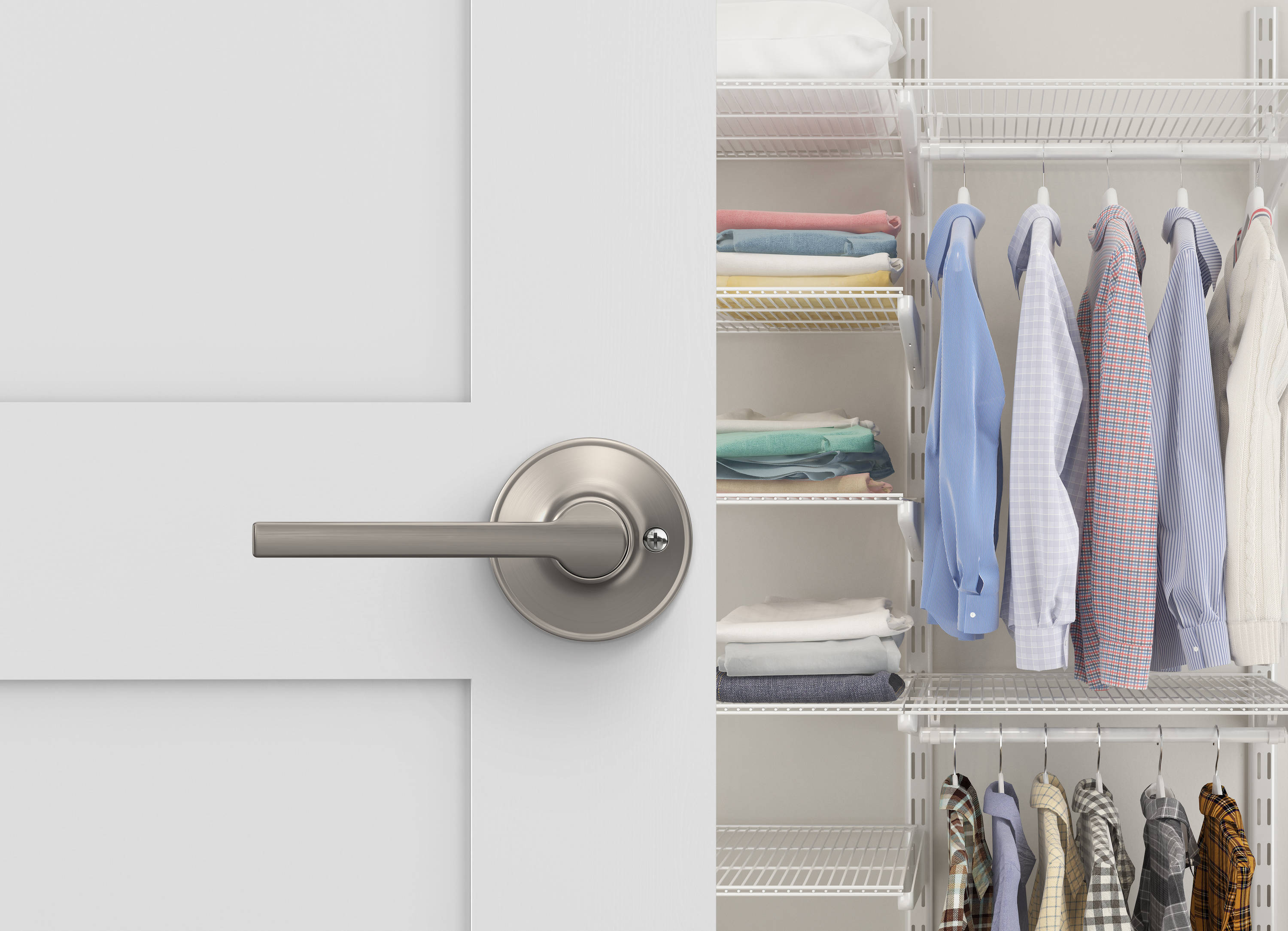 Home Front by Schlage U170 V CRB 619 Door-Handles - View #2