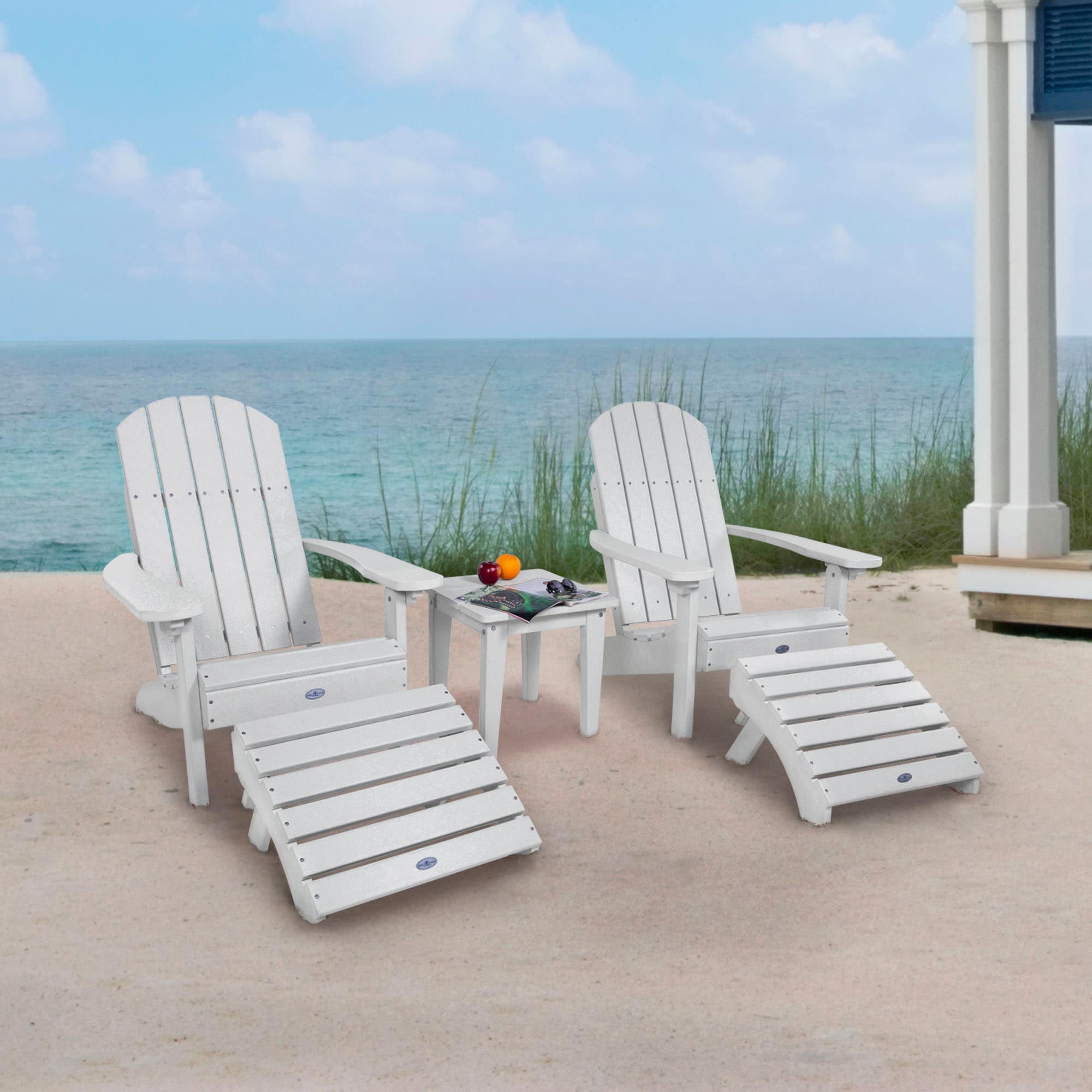 highwood BV-KT5CLAS104-CWH 5 -Piece Patio Conversation Set