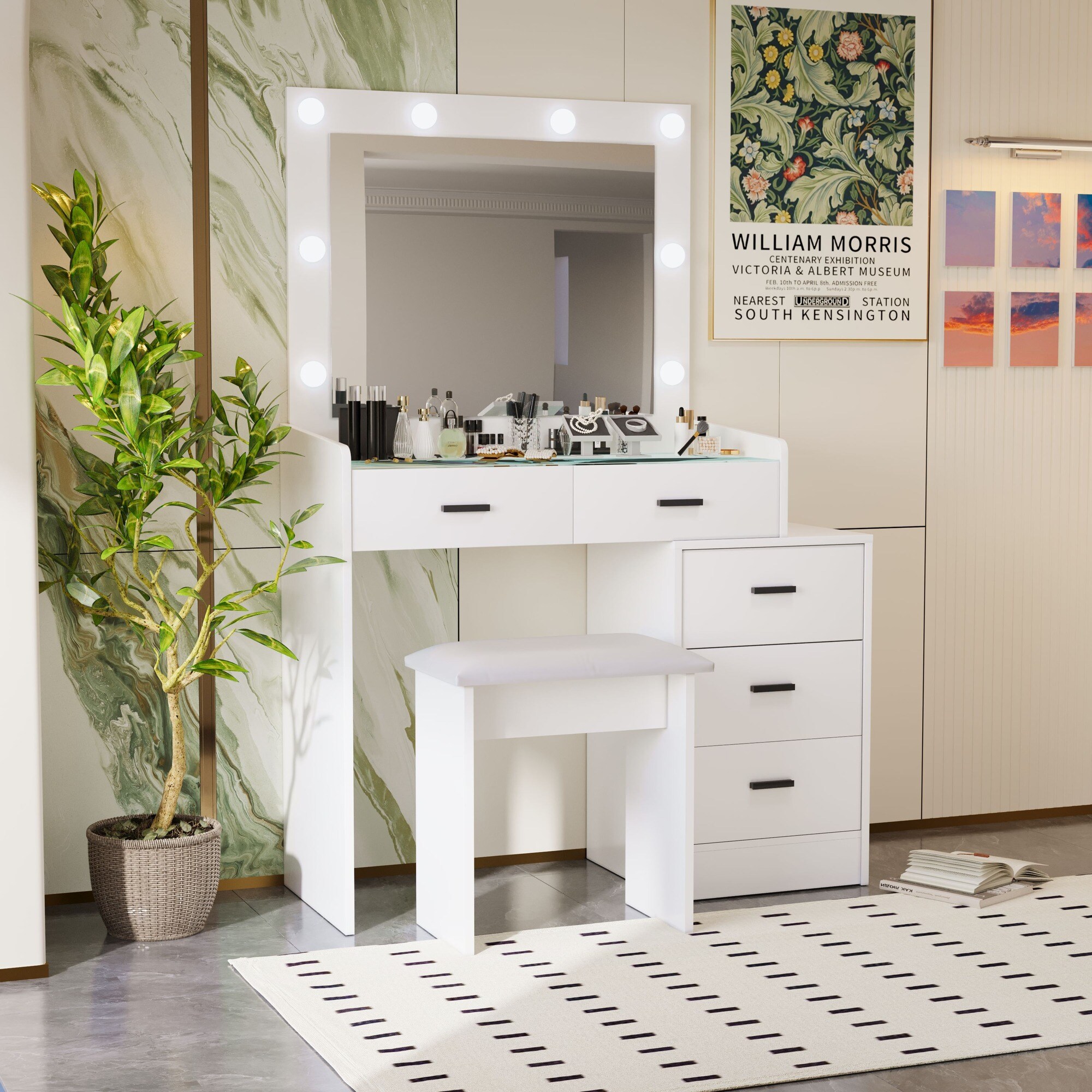 HyperDrop Cart W-W2139P179897 Bedroom-Vanities - View #2