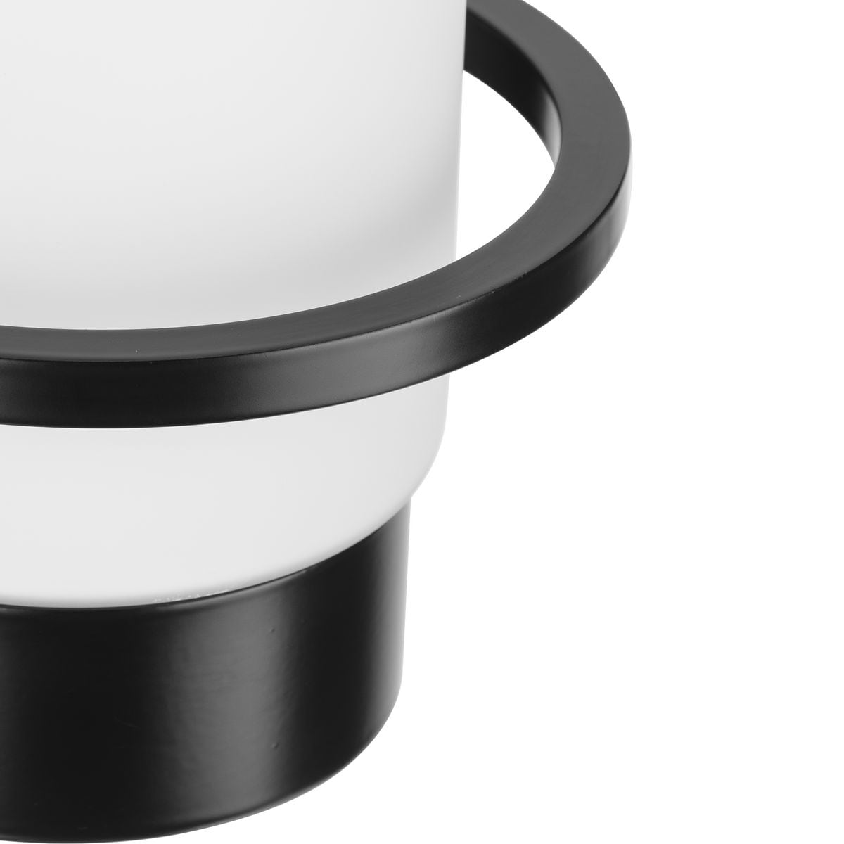 Matte Black Cylinder Outdoor Wall Sconce with White Glass Shade