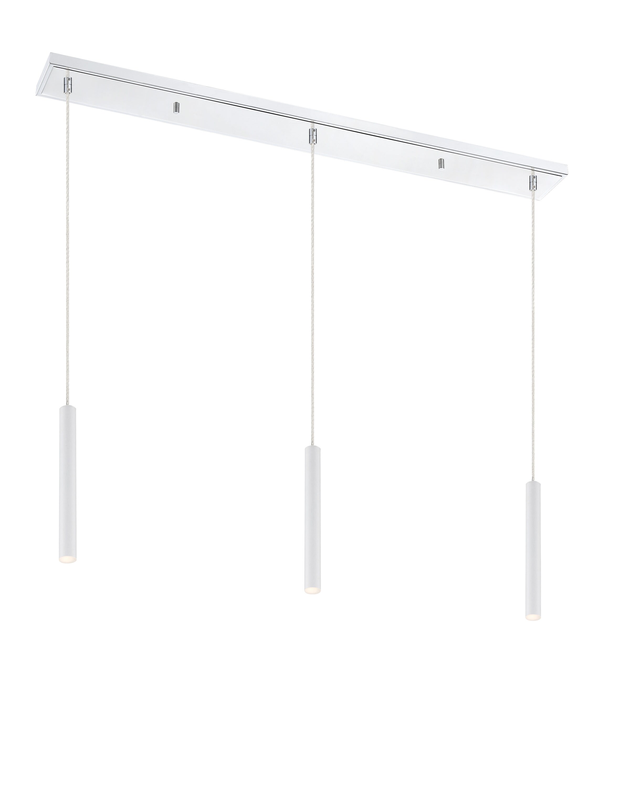 Z-Lite 917MP12-WH-LED-3LCH Forest Chrome LED Pool Table Lighting