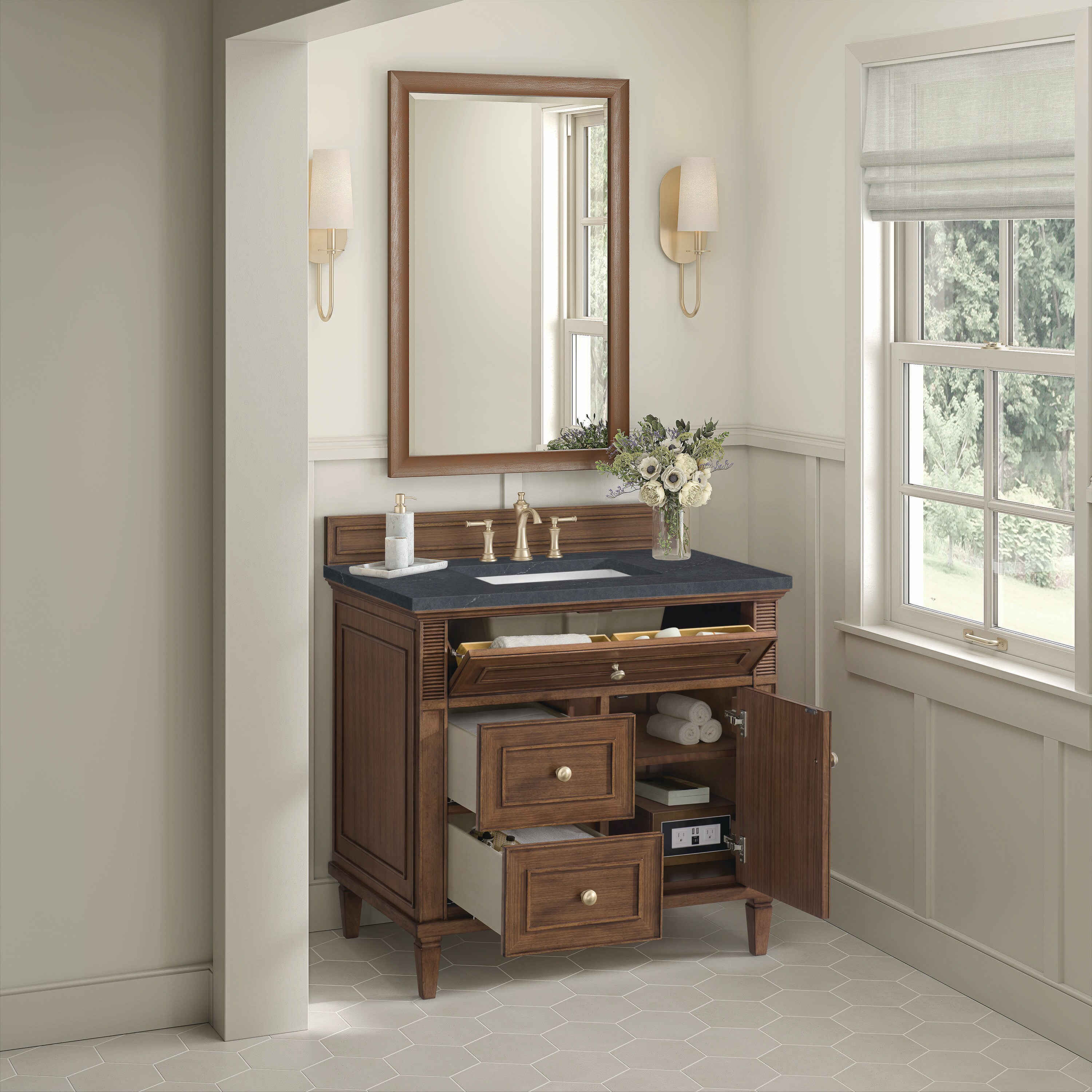 James Martin Vanities 424-V36-WLT-3CSP Bath-Vanity-Combo - View #4