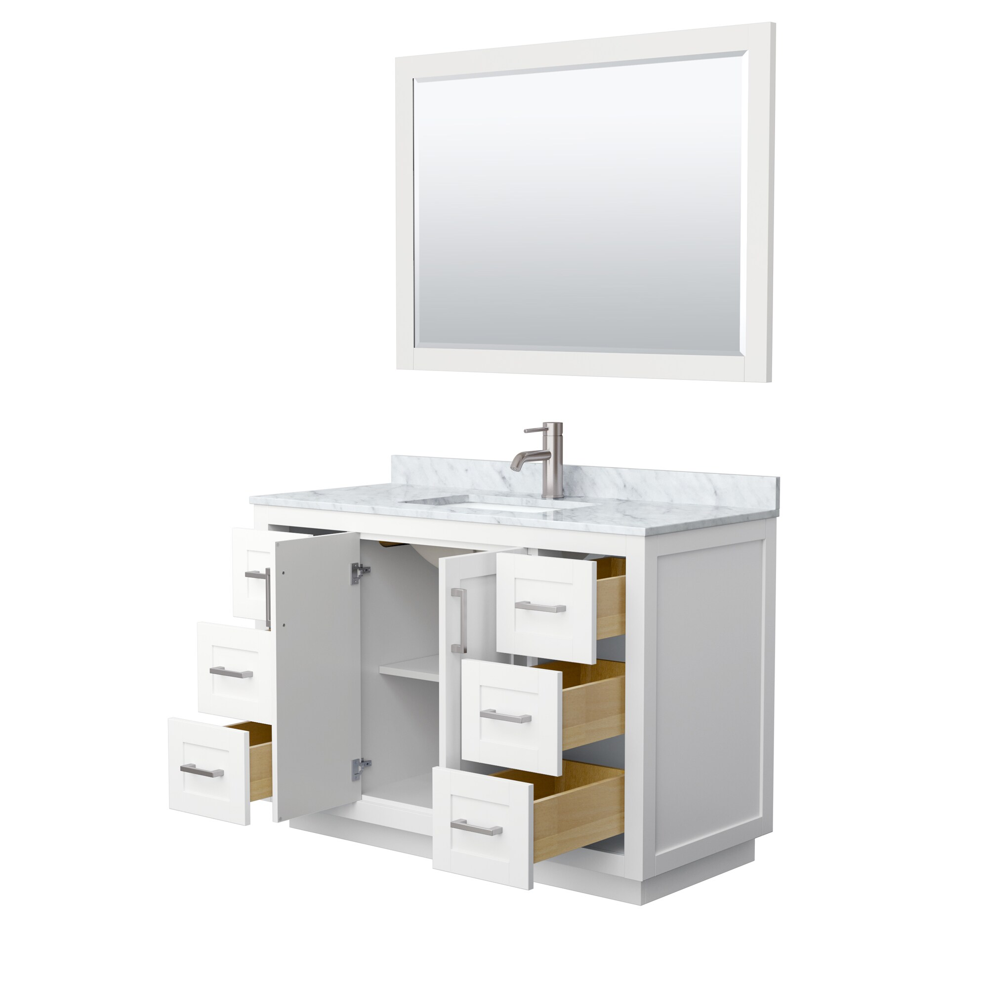 Wyndham Collection WCF292948SWHCMUNSM46 Bath-Vanity-Combo - View #3