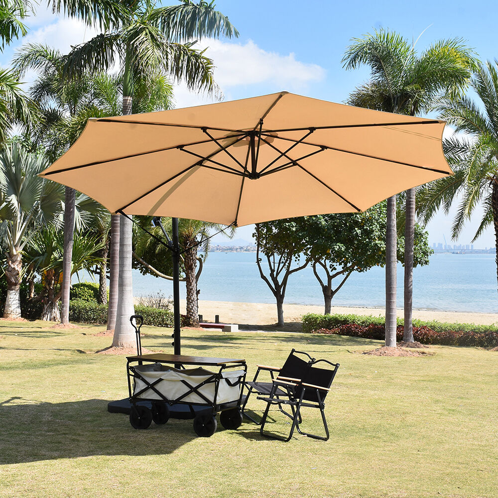 Sunrinx 12-ft Cantilever Patio Umbrella In The Patio Umbrellas ...