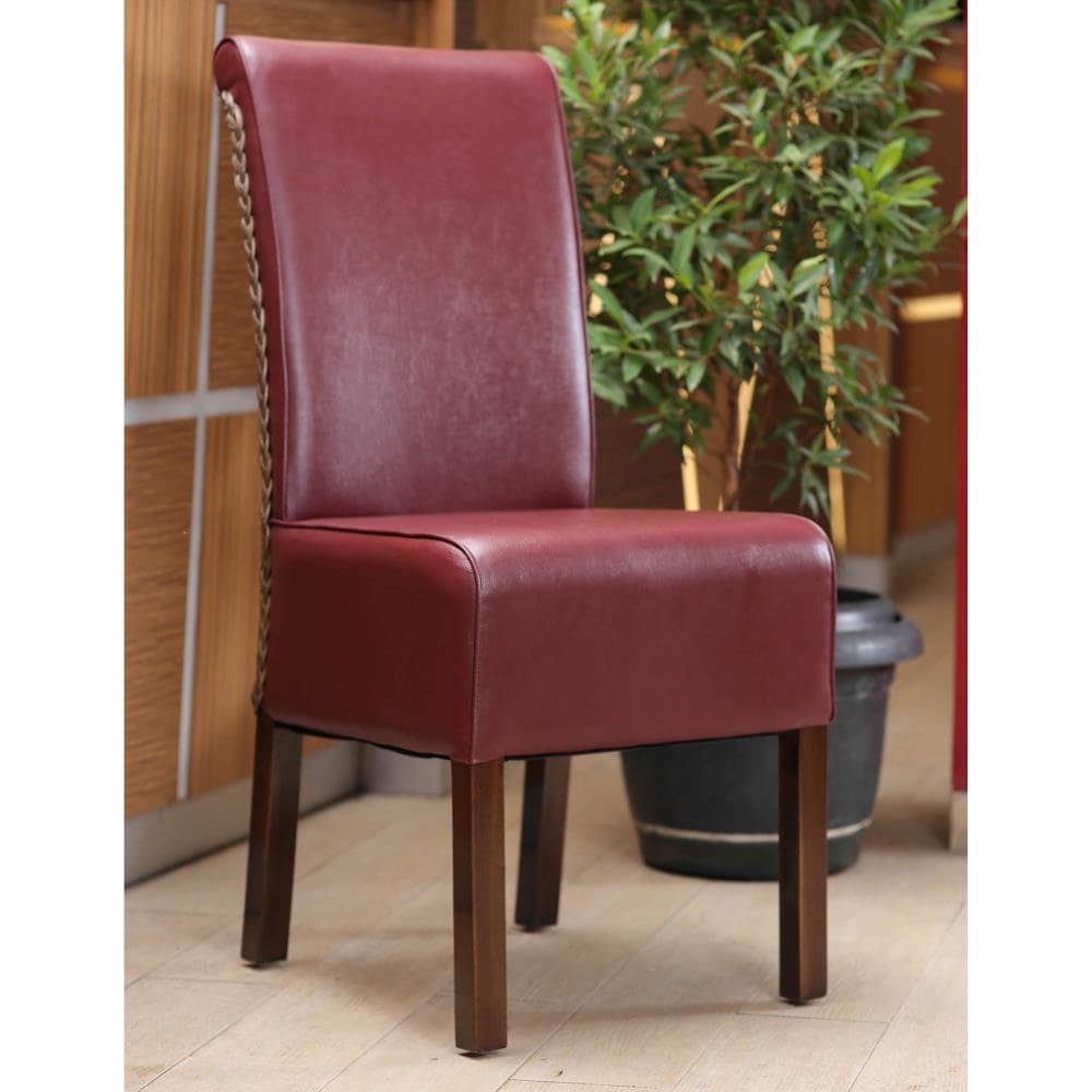 International Caravan SG-3342-1CH Bali Casual Polyester/Polyester Blend Upholstered Dining Side Chair (Wood Frame)