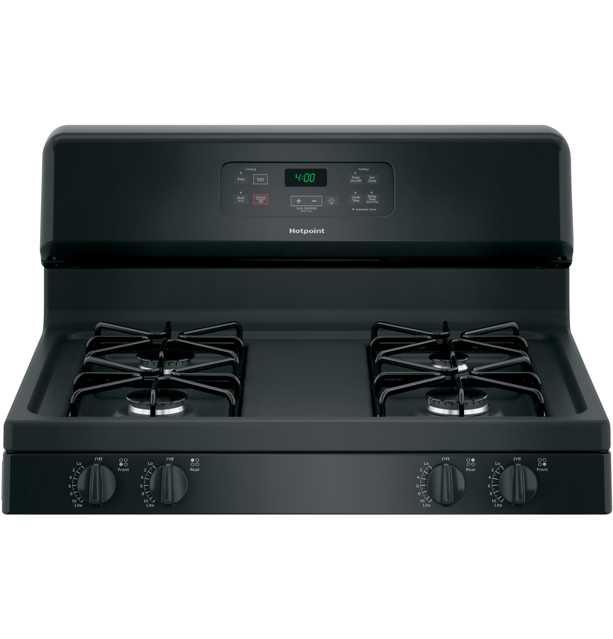 hotpoint stove black and white