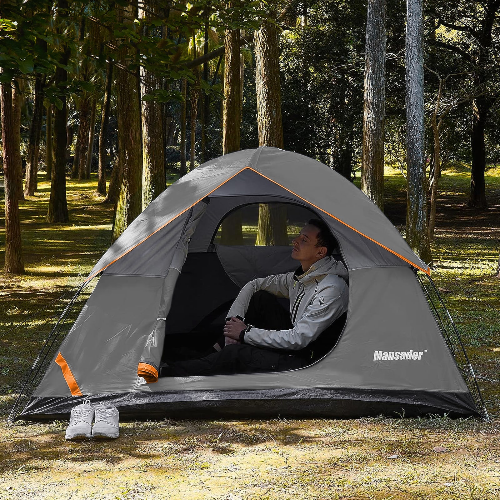GARSING MAN-DOPA-EX-4P-DG 4-Person Camping Tent Polyester 4 -Person Tent