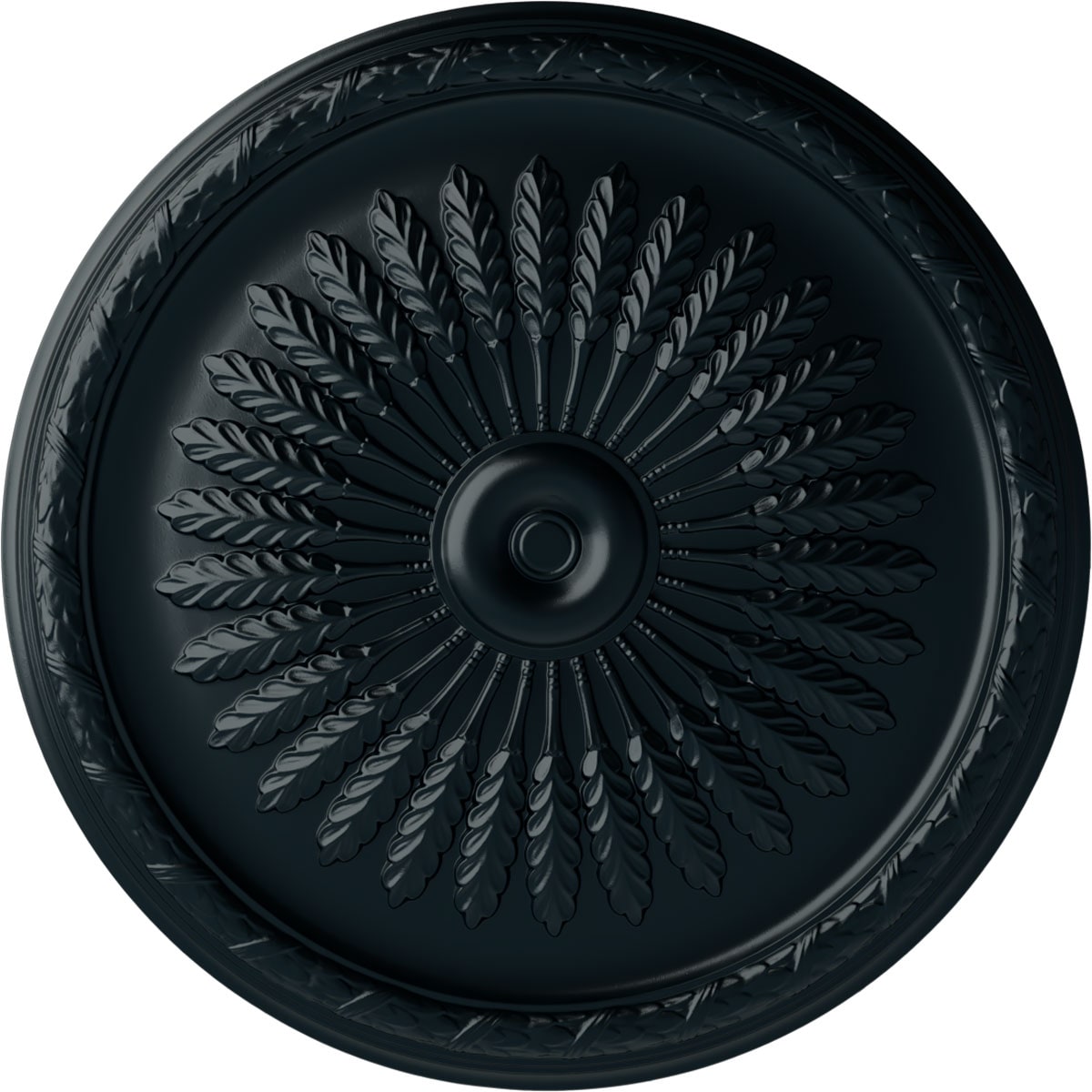 Ekena Millwork CM36JUNSF Juniper 36-in W x 36-in L Painted Night Shade Polyurethane Whole Ceiling Medallion