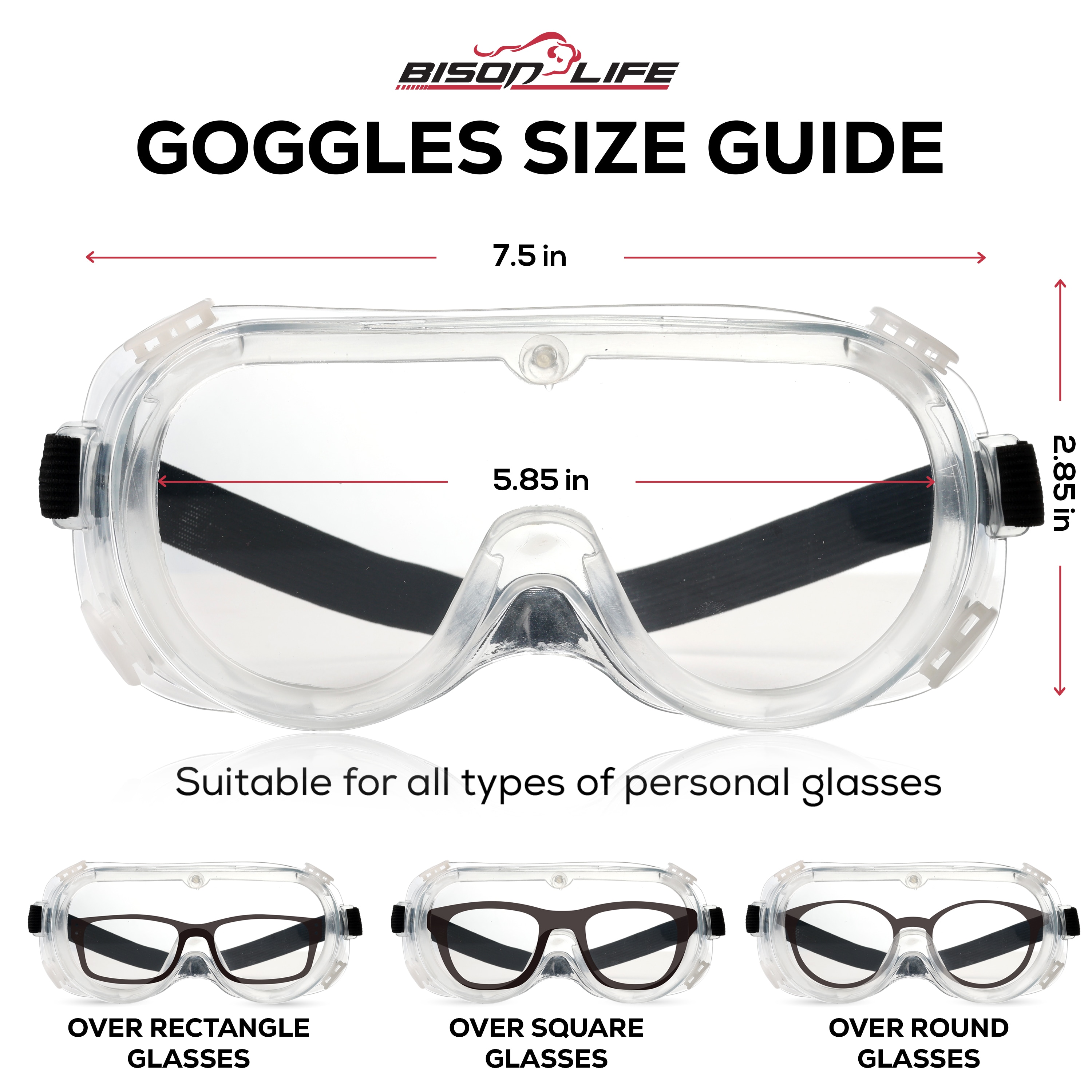 BISON LIFE SH-SSGG-ES14-CL-24 Protective-Eye-Wear - View #8