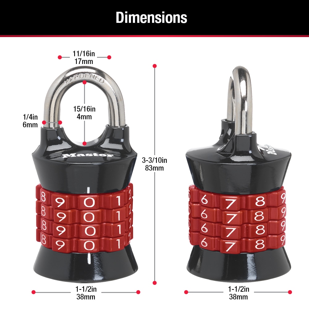 Master Lock (6 Ft) Looped End Cable, 72-in