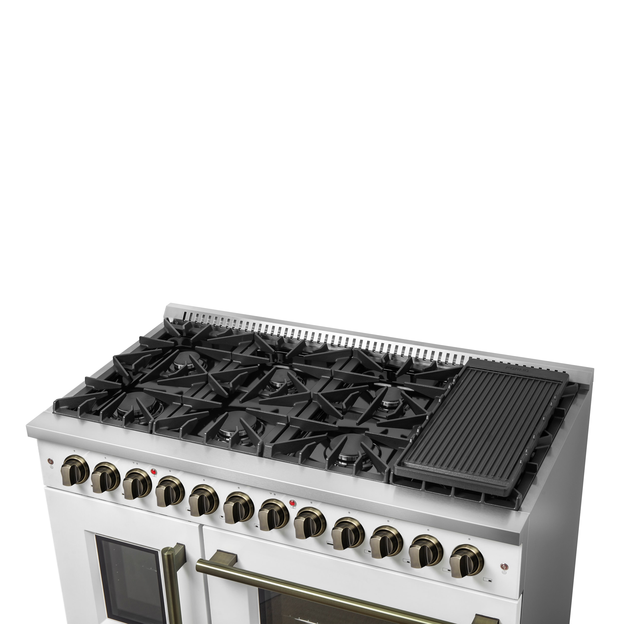FORNO FFSGS6356-48WHT Double-Dual-Fuel-Ranges - View #10