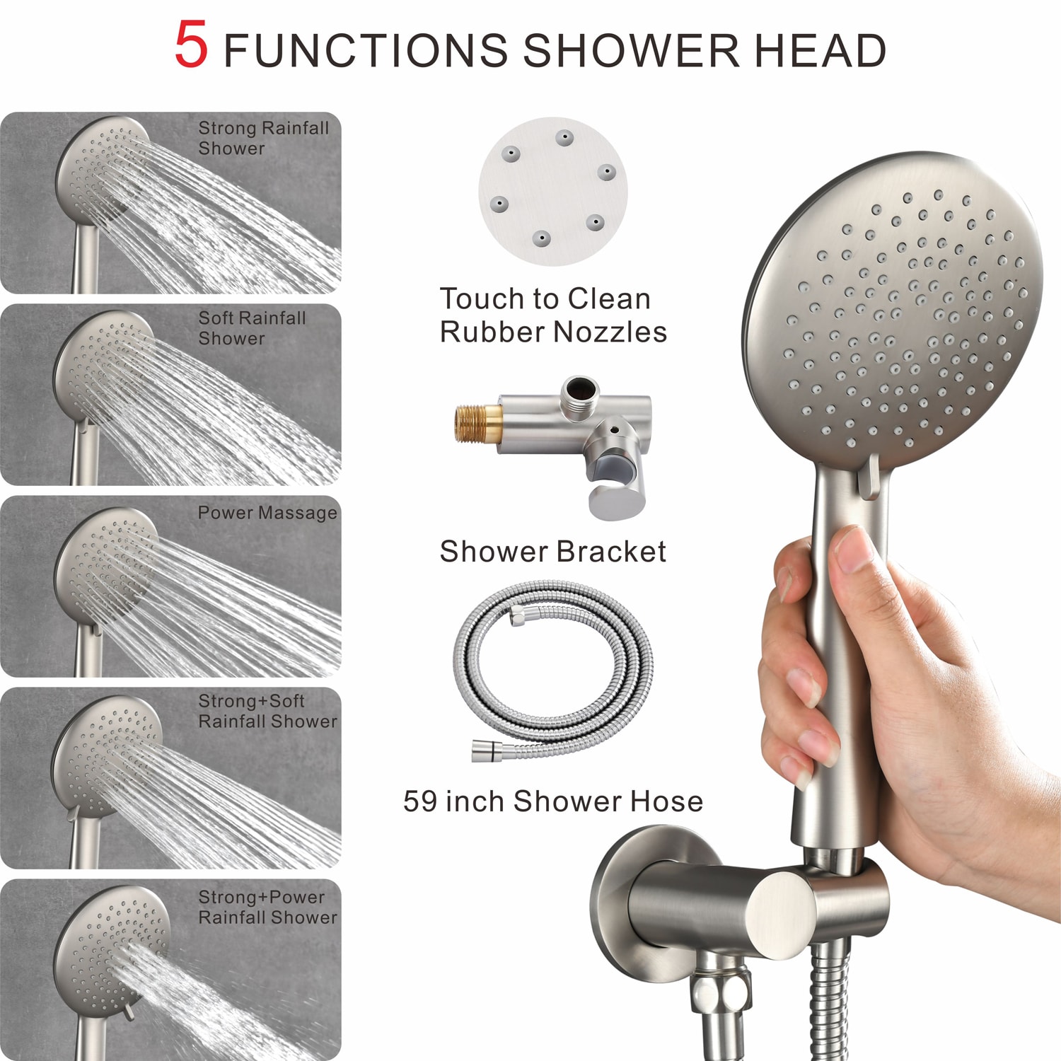 Pouuin VS-300S Showerhead-Bar-Panels - View #5