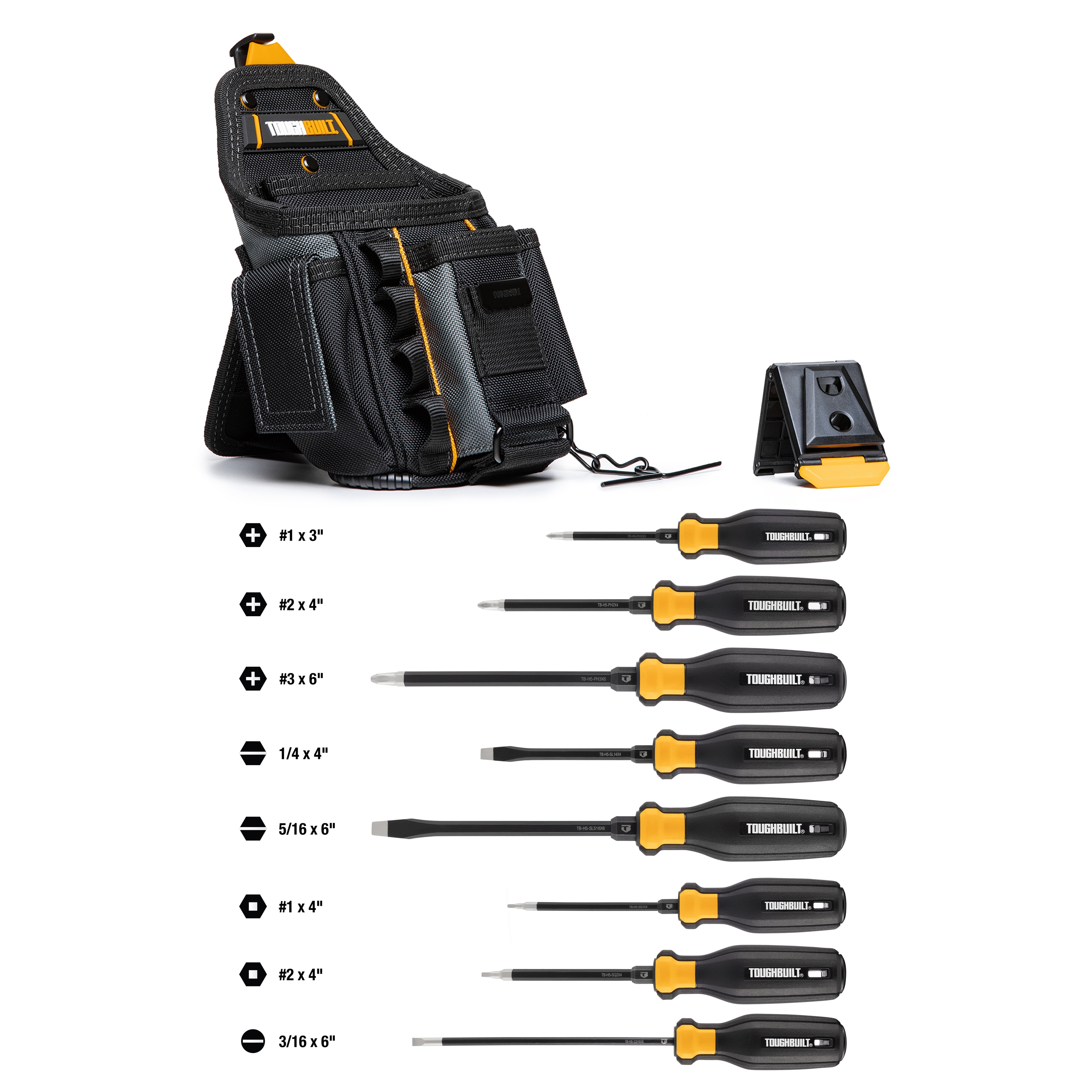 Black + Decker Junior Tool Belt Set 11 Tools & Accessories