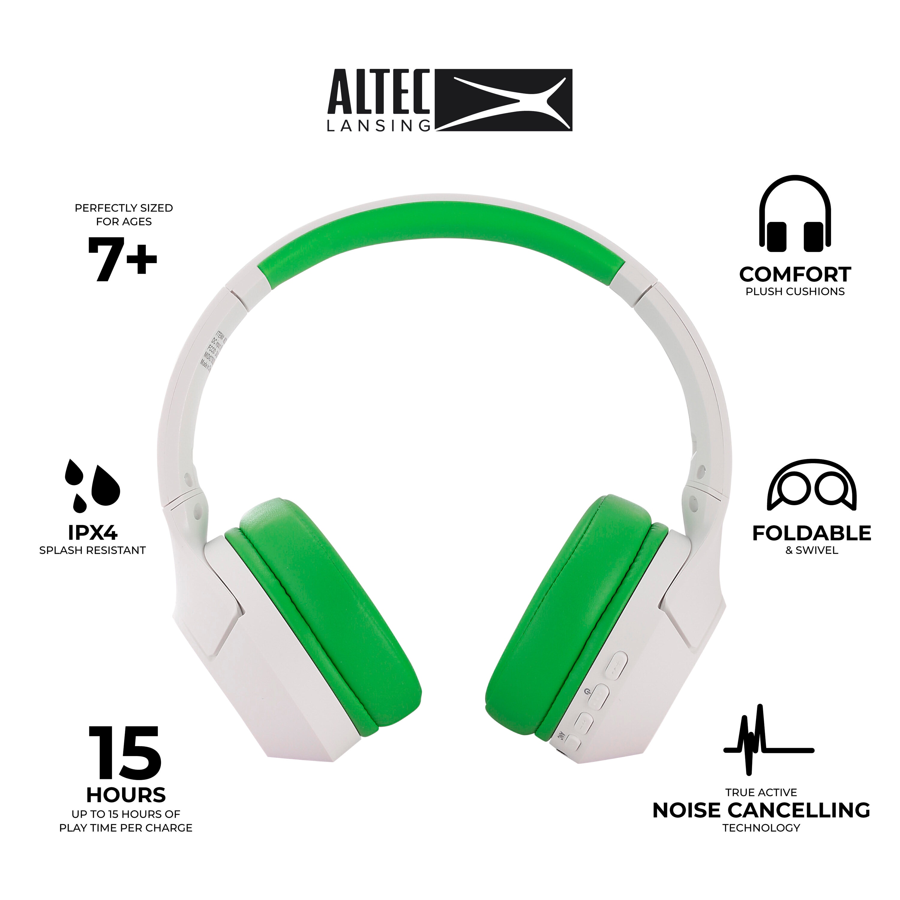 Altec Lansing MZX4500-WOGRN headphones - View #2