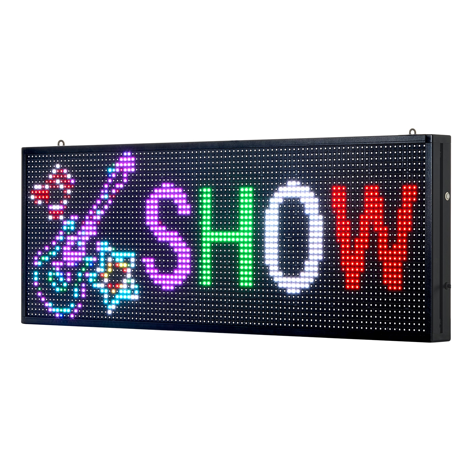 VEVOR Programmable LED Sign P10 Full Color Flexible Digital Scrolling Panel DIY Custom Text Pattern GIF Display Board Bluetooth APP Control Message Shop Sign for Store Business Advertising 40x14 in