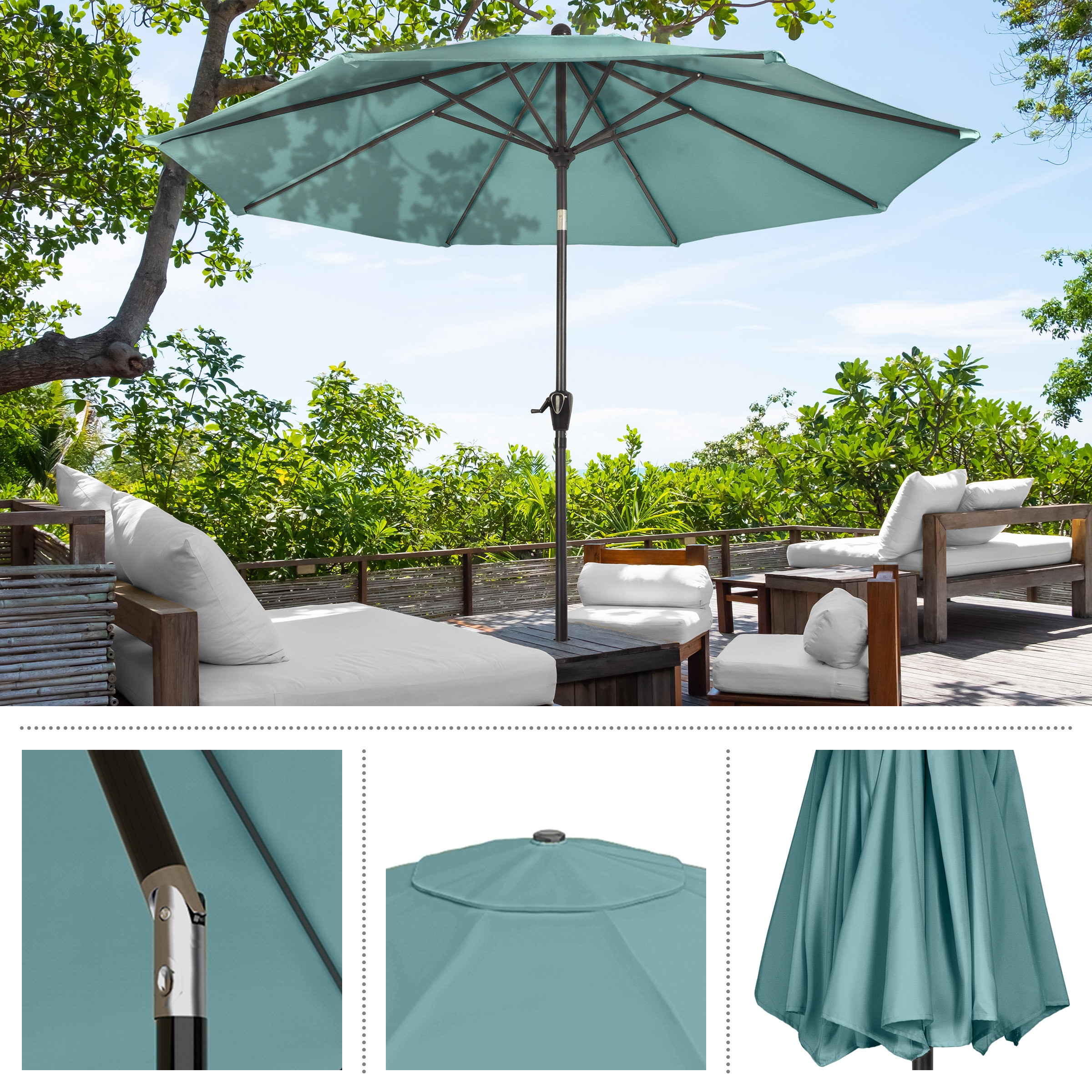 Pure Garden 50-LG1043B Umbrellas-2 - View #7