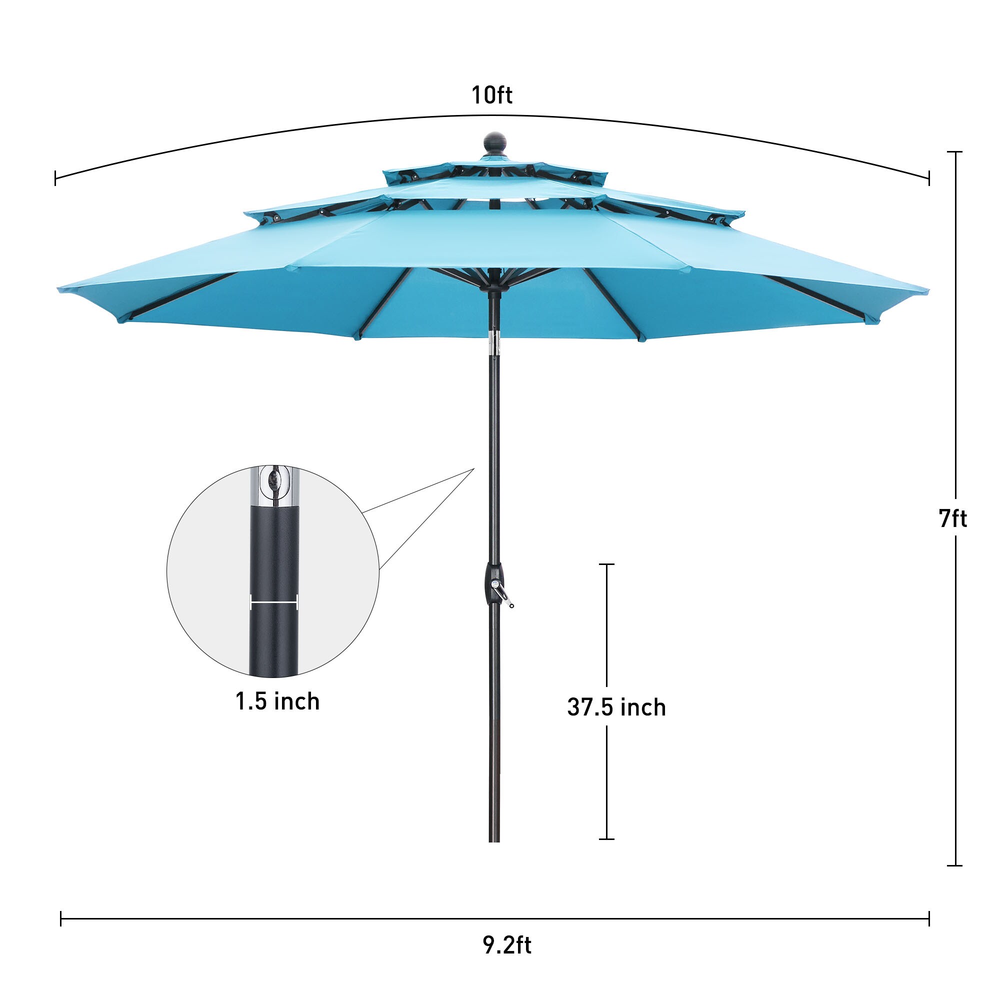 Ainfox R0CSS91XBL Umbrellas-2 - View #6